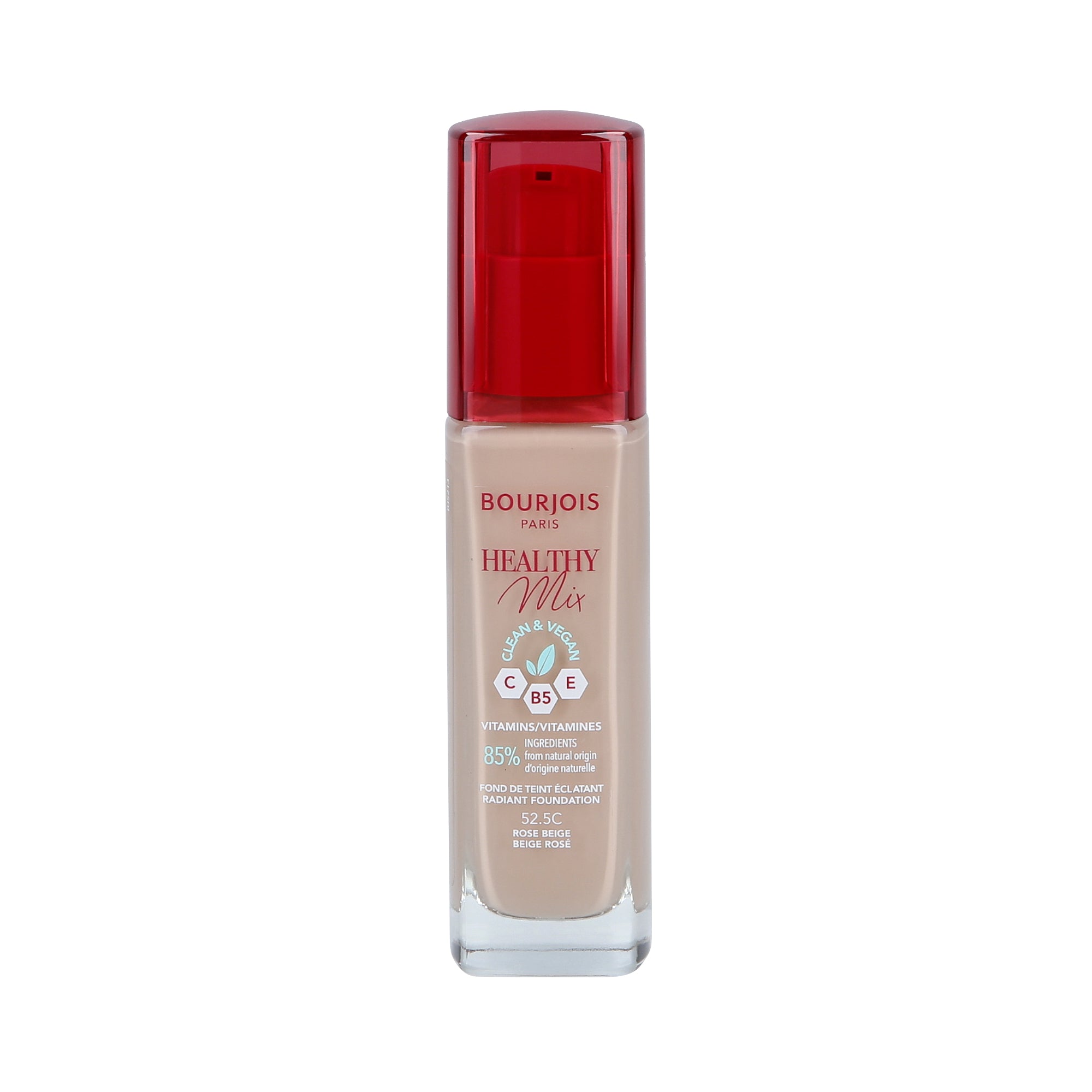 BOURJOIS HEALTHY MIX VEGAN Podkład rozświetlający 052,5C Rose Beige 30 ml