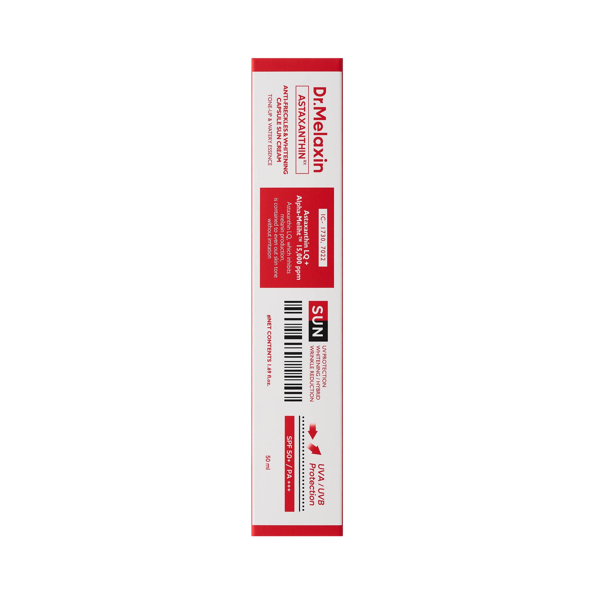 DR.MELAXIN Astaxanthin Anti-Freckles & Whitening Capsule Sunscreen SPF50+ / PA+++ - Tonujący krem z filtrem na przebarwienia 50 ml #2