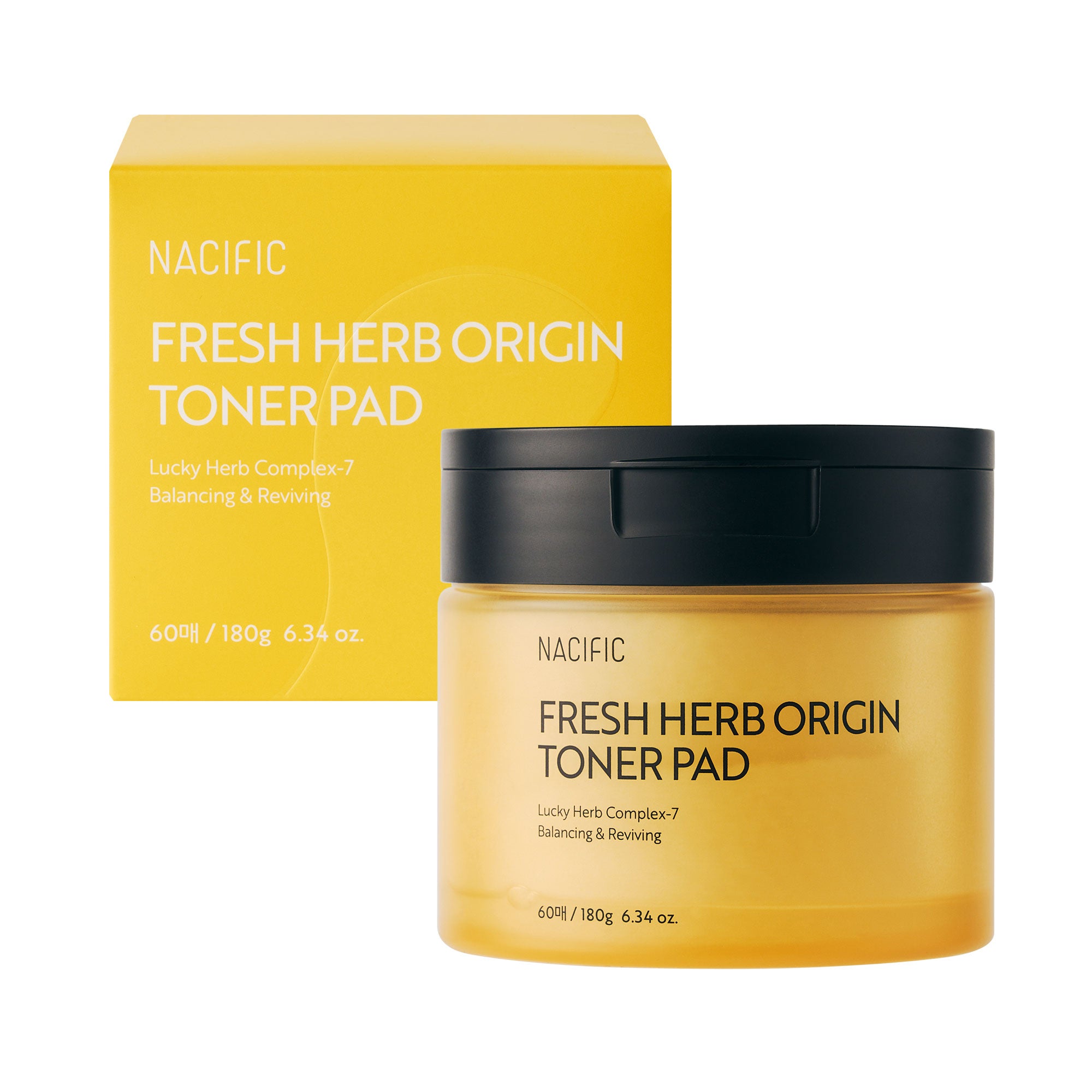 NACIFIC FRESH HERB ORIGIN TONER PAD Multifunkcje płatki tonizujące 180 ml (60 szt.)