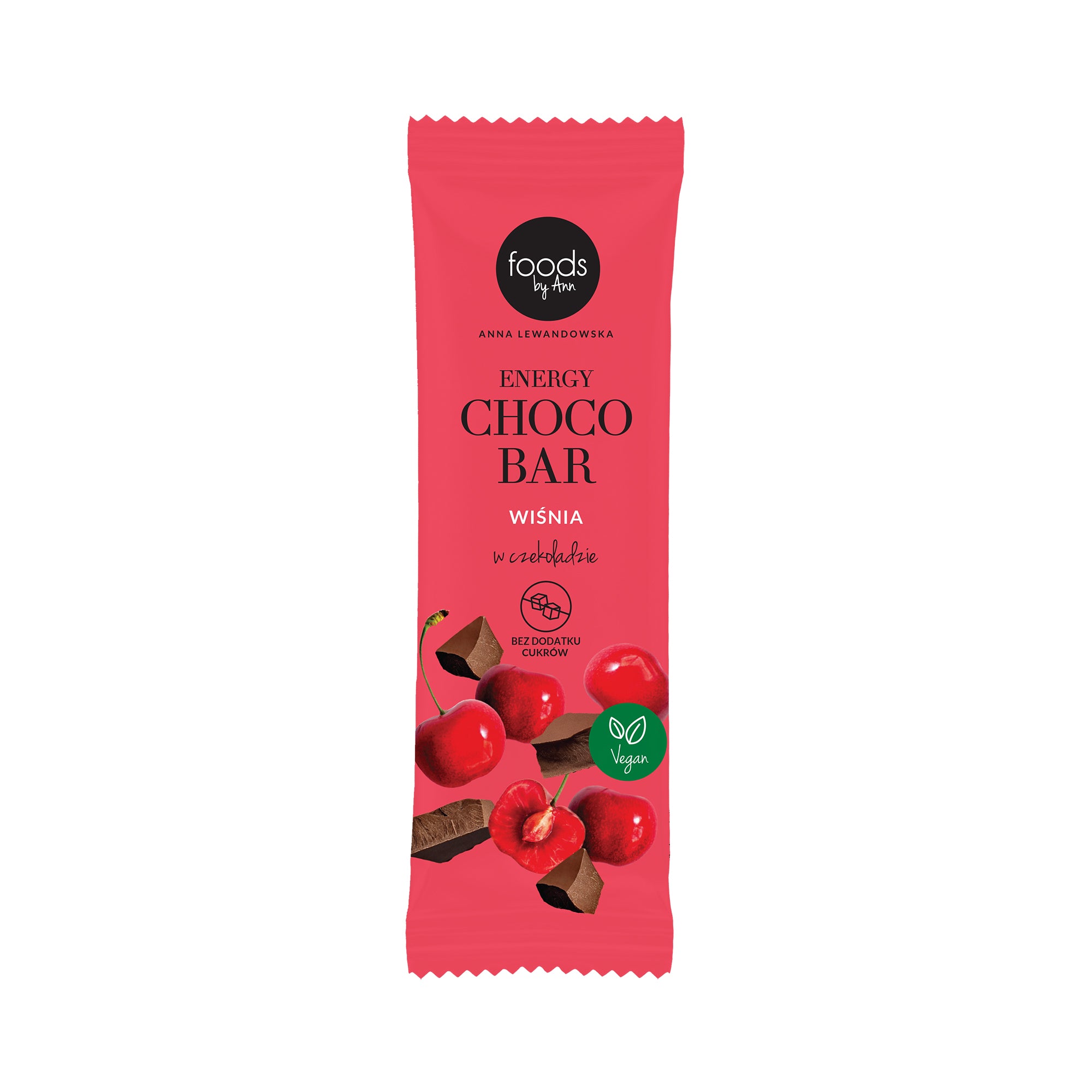 FOODS BY ANN Baton energetyczny w czekoladzie, Wiśnia 35 g