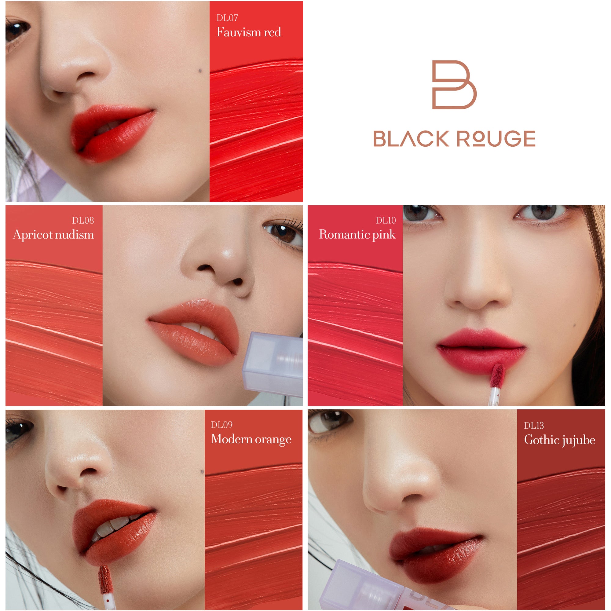 BLACK ROUGE DOUBLE LAYER GALLERY Over Velvet Aksamitny tint do ust o podwójnej formule 4,1 g