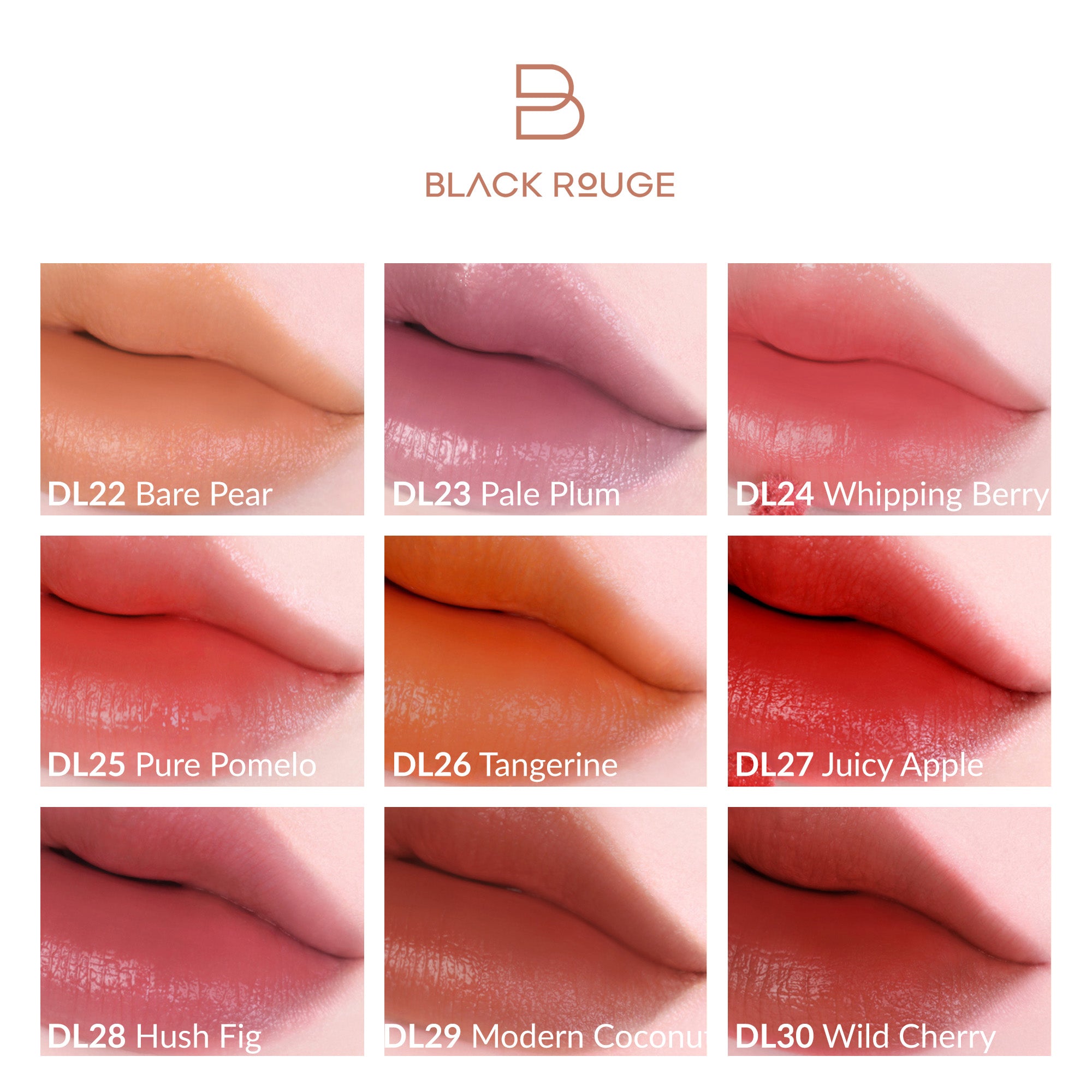 BLACK ROUGE DOUBLE LAYER SWEET TANGERINE Over Velvet Aksamitny tint do ust o podwójnej formule 4,1 g