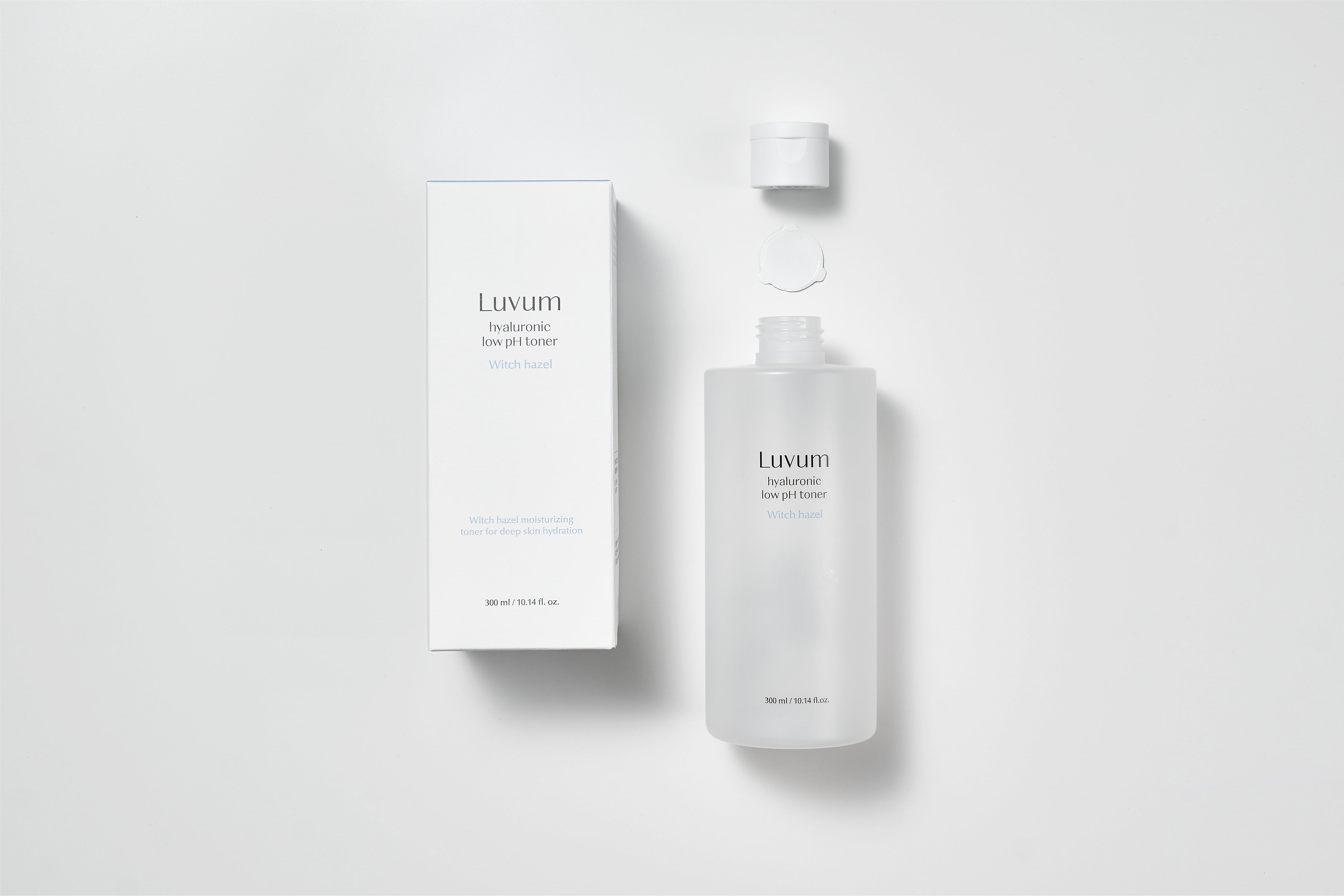 LUVUM WITCH HAZEL HYALURONIC LOW PH TONER Nawilżający tonik o niskim pH z niskocząsteczkowym roślinnym kwasem hialuronowym 300 ml #3