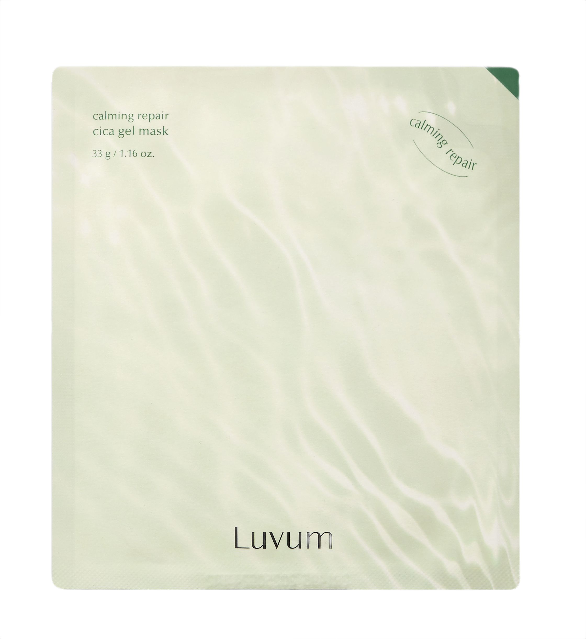 LUVUM CALMING REPAIR CICA Hydrożelowa maseczka w płachcie z ekstraktem z młodej wąkroty azjatyckiej 1 szt.