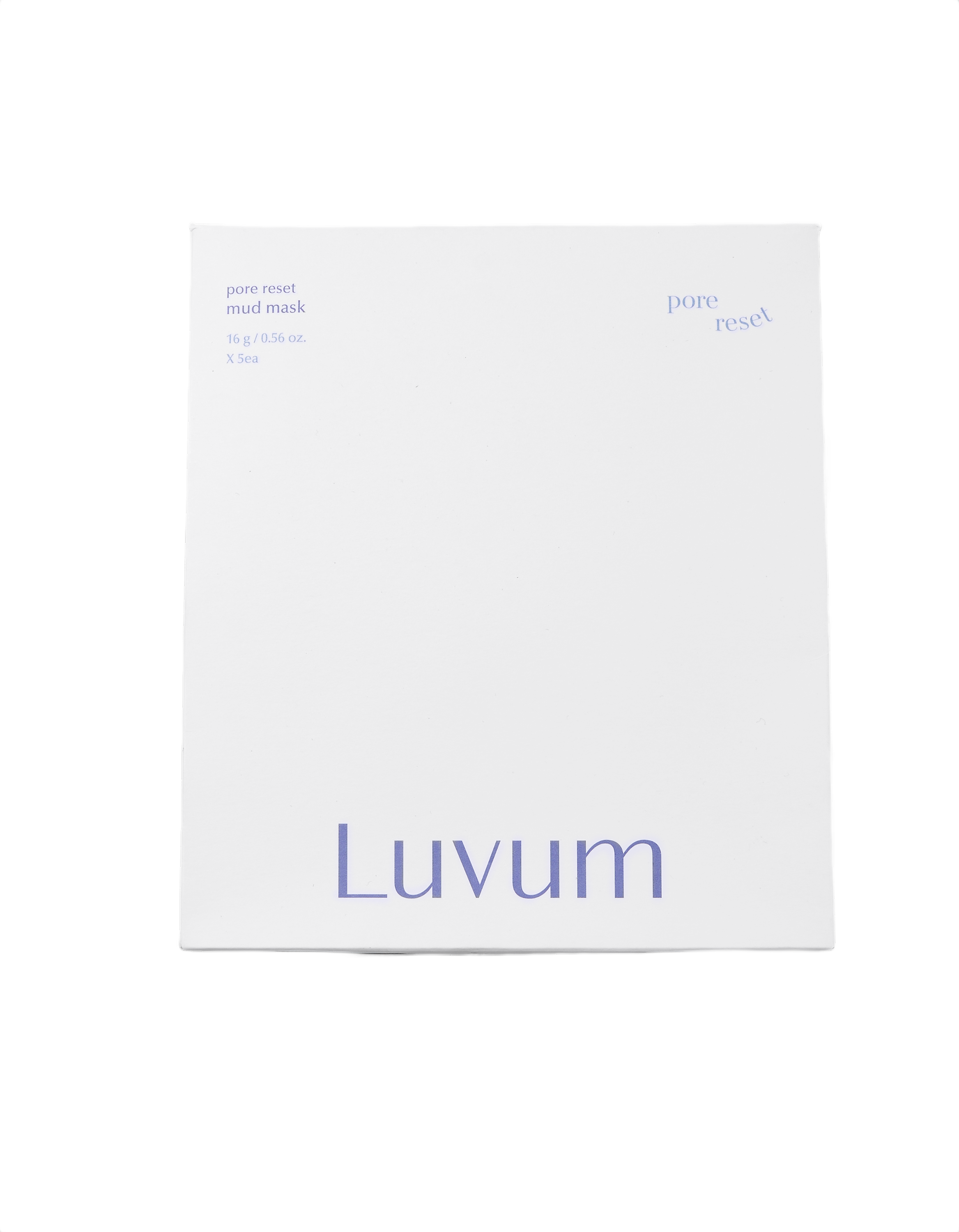 LUVUM PORE RESET MUD Maska błotna w płachcie z kwasami PHA 5 szt.