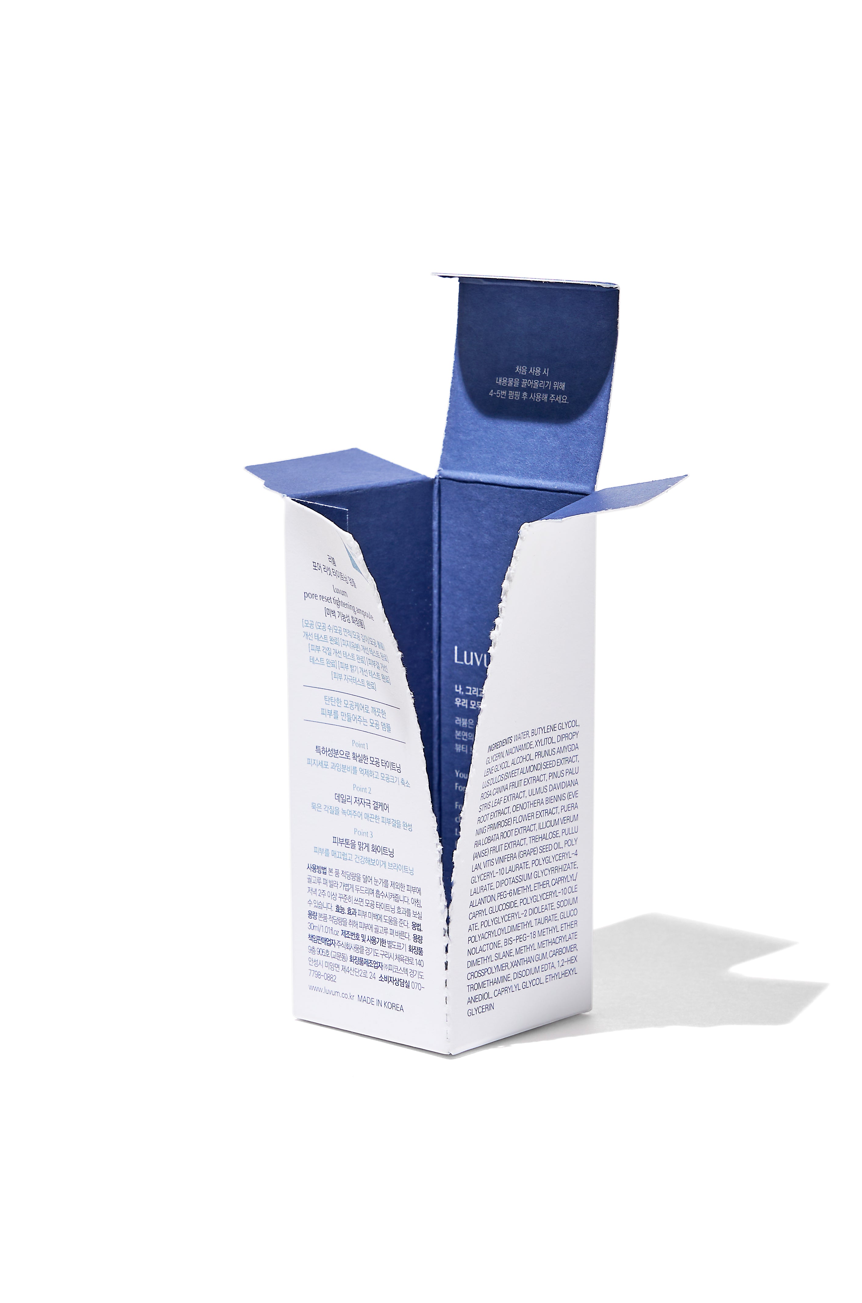 LUVUM PORE RESET TIGHTENING AMPOULE Serum zwężające pory i regulujące wydzielanie sebum 30 ml #2