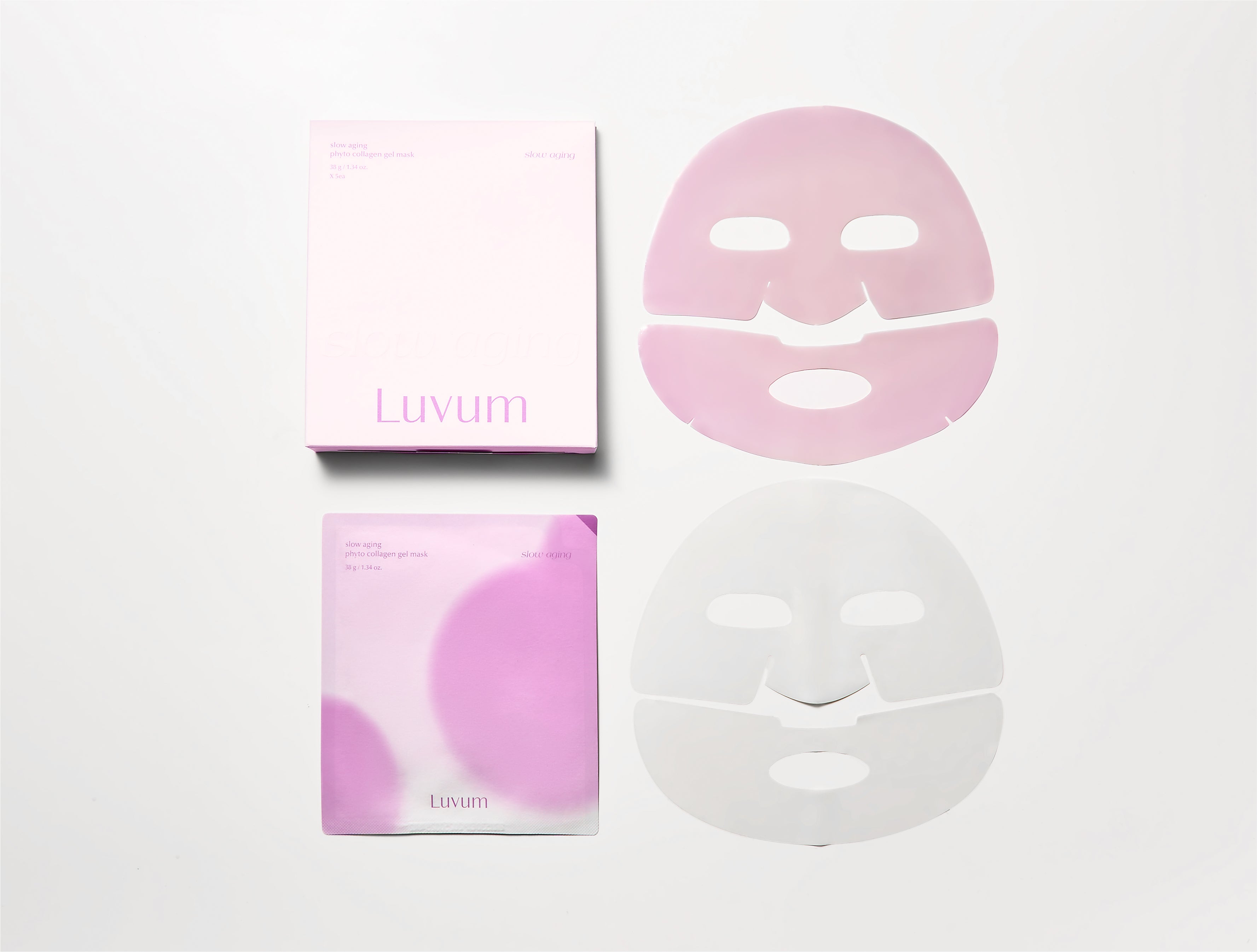 LUVUM SLOW AGING PHYTO COLLAGEN GEL MASK Hydrożelowa maska z roślinnym fitokolagenem i peptydami 5 szt. #3