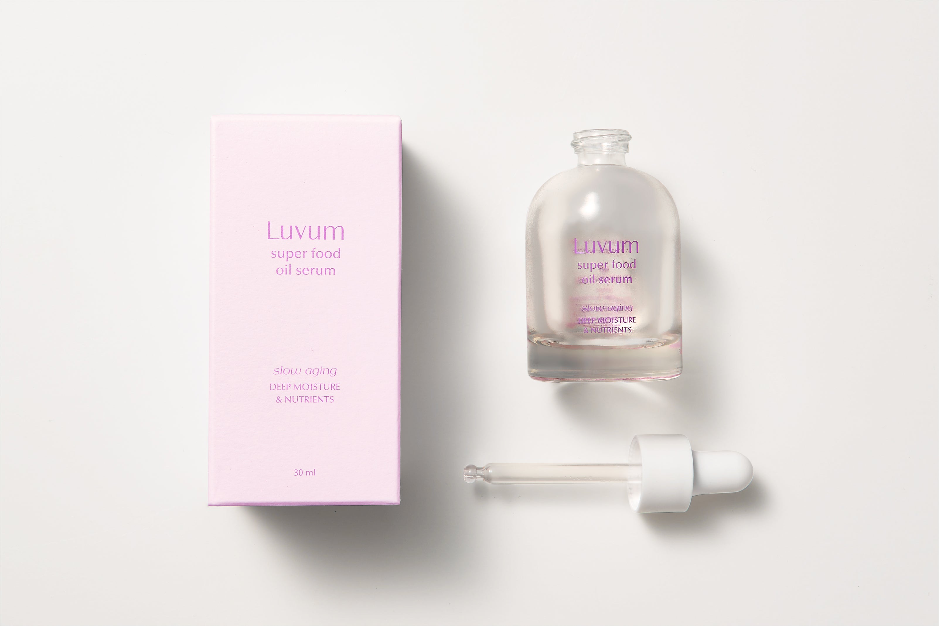 LUVUM SLOW AGING SUPER FOOD OIL SERUM Dwufazowe serum olejowe roślinnymi peptydami 30 ml #4