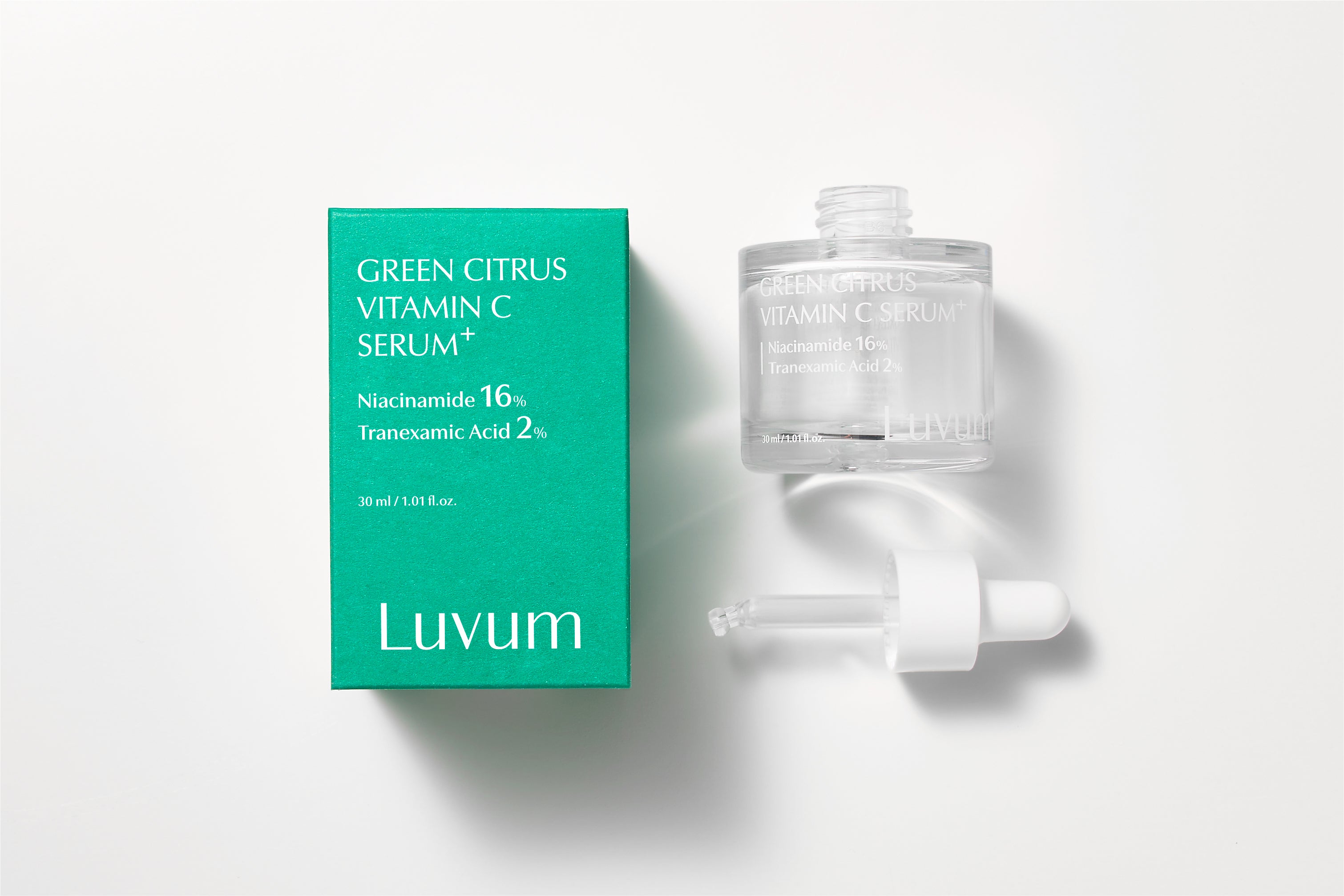 LUVUM GREEN CITRUS VITAMIN C SERUM + Rozjaśniające serum do twarzy z witaminą C i kwasem traneksamowym 30 ml #3