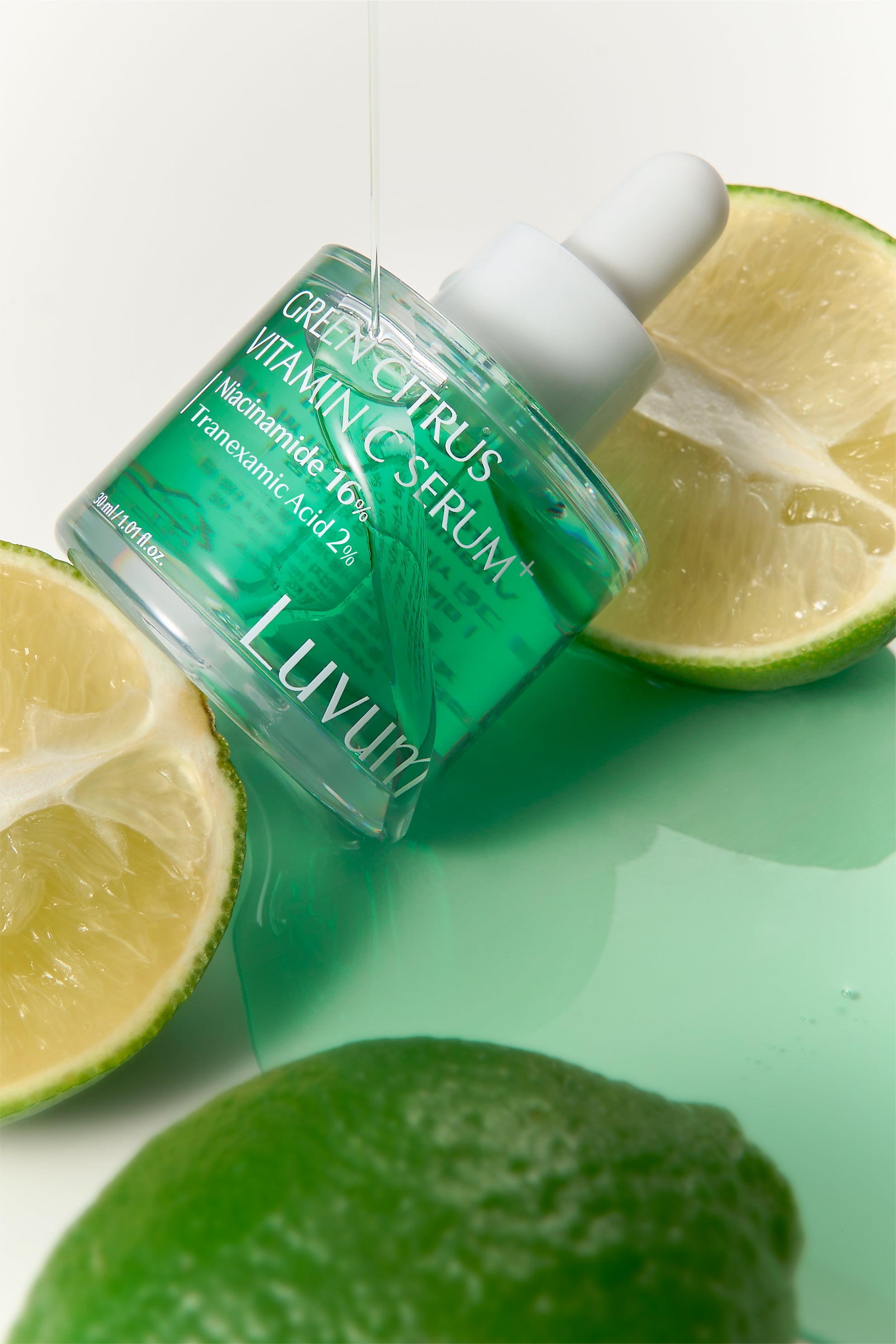 LUVUM GREEN CITRUS VITAMIN C SERUM + Rozjaśniające serum do twarzy z witaminą C i kwasem traneksamowym 30 ml #4