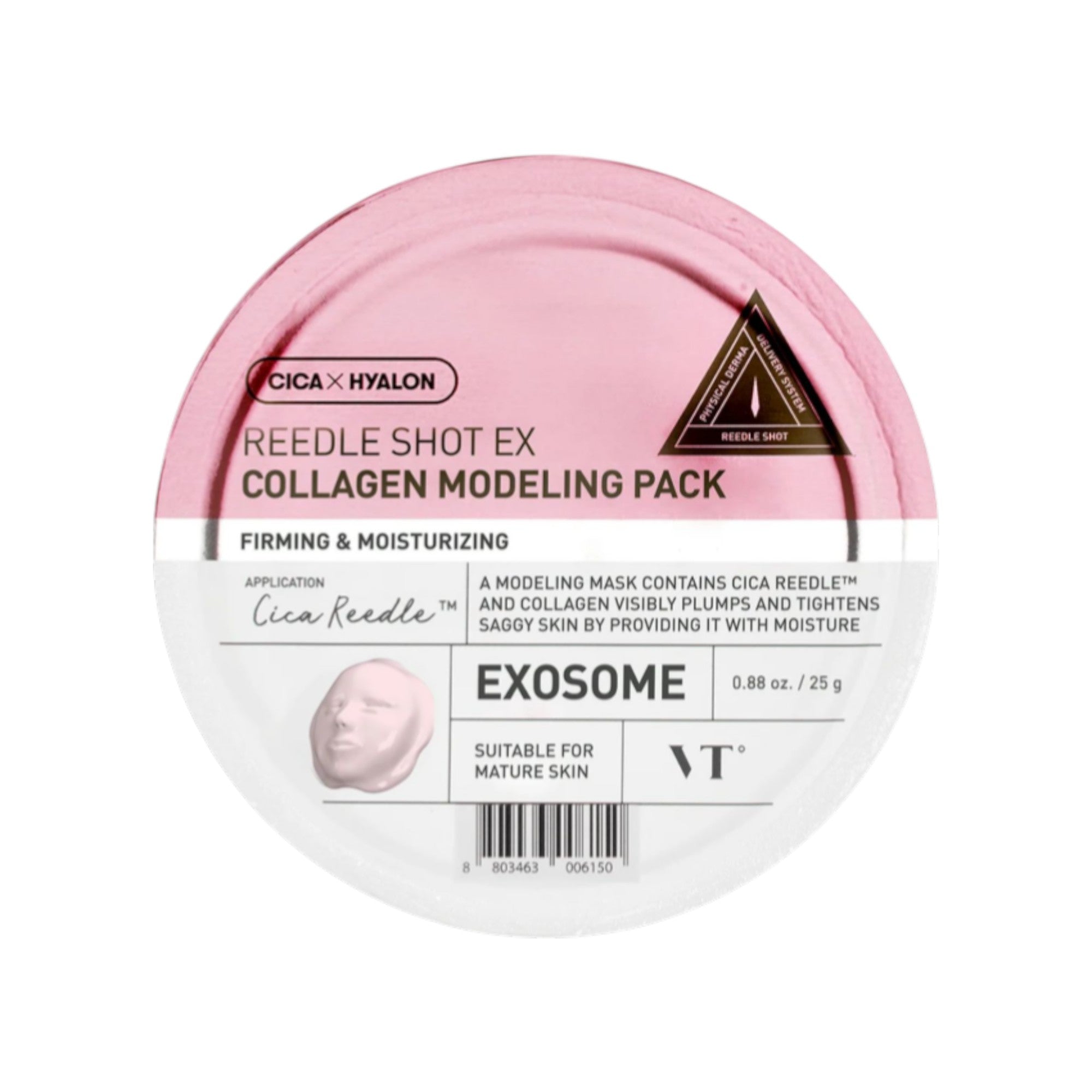 VT COSMETICS REEDLE SHOT EX COLLAGEN Modelująca maska do twarzy o działaniu ujędrniającym 25 g
