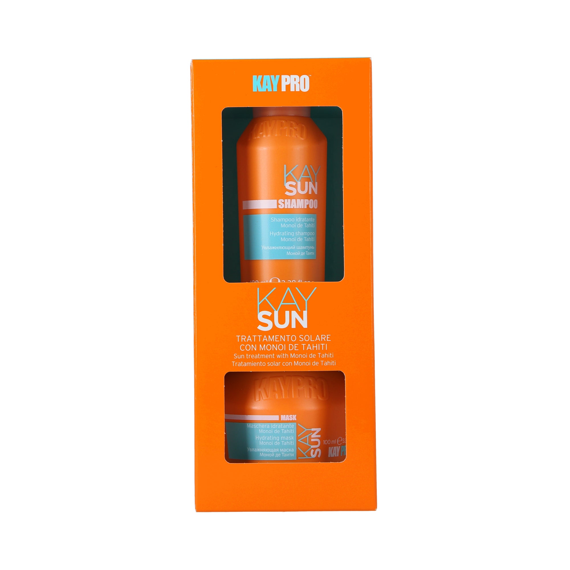 KAYPRO KAY SUN SET  Regenerujący zestaw do włosów po intensywnej ekspozycji słonecznej 2 x 100 ml