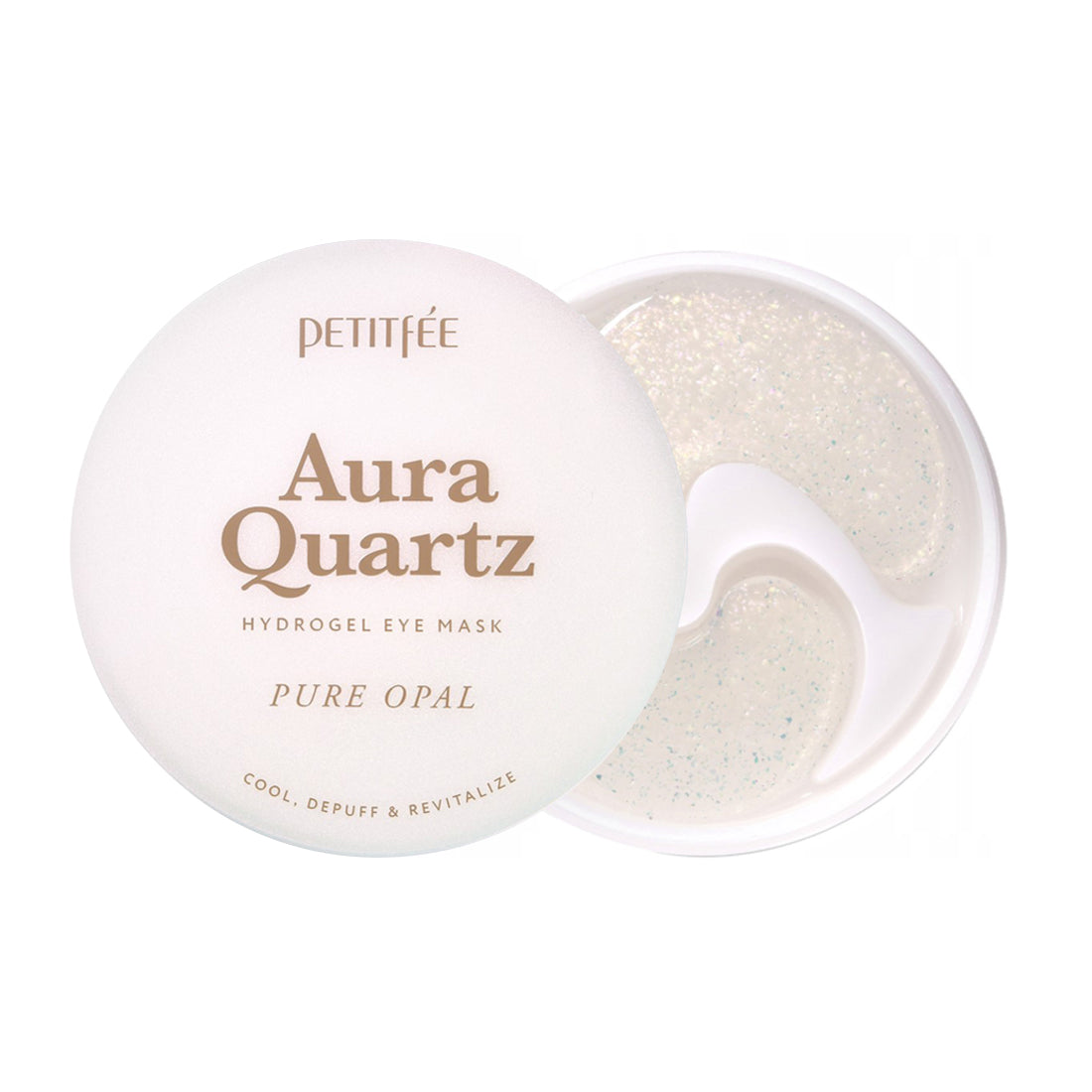 PETITFEE AURA QUARTZ EYE MASK Hydrożelowe płatki pod oczy 40 szt.