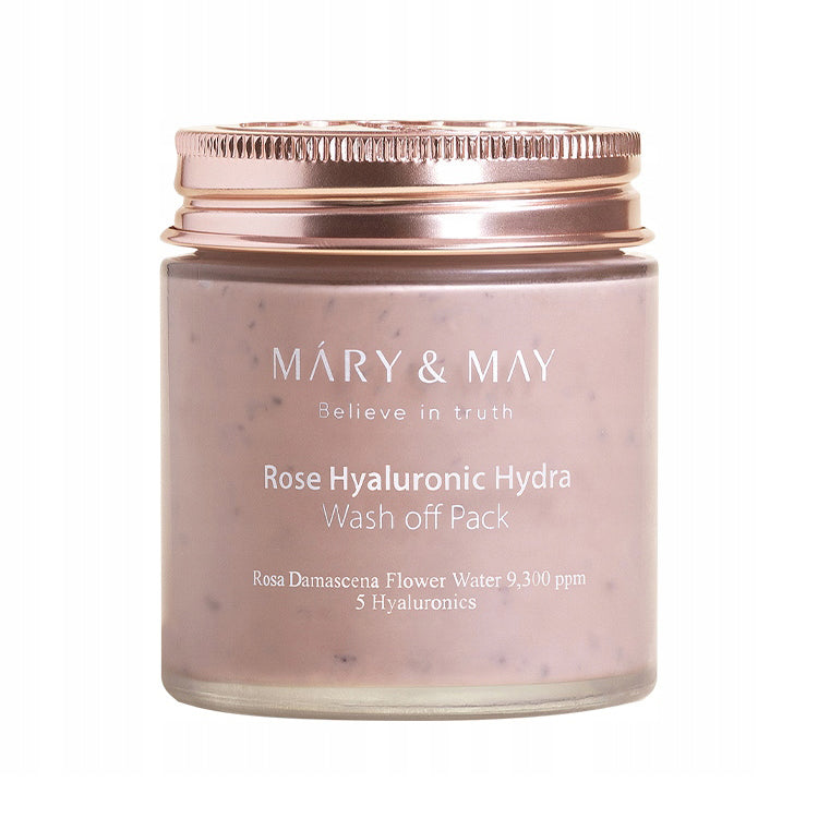MARY & MAY ROSE HYALURONIC HYDRA Intensywnie nawilżająca maseczka z glinką 125 g
