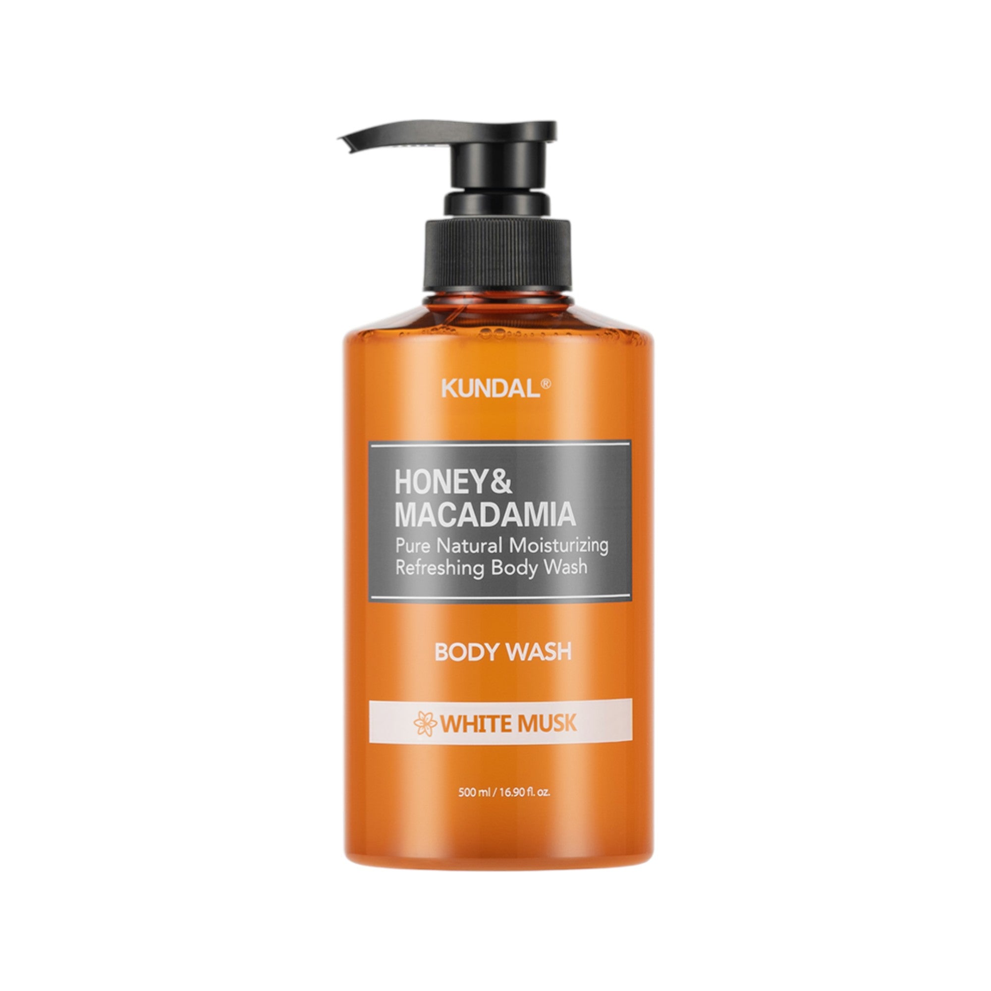 KUNDAL HONEY & MACADAMIA Odświeżający żel do mycia ciała White Musk 500 ml