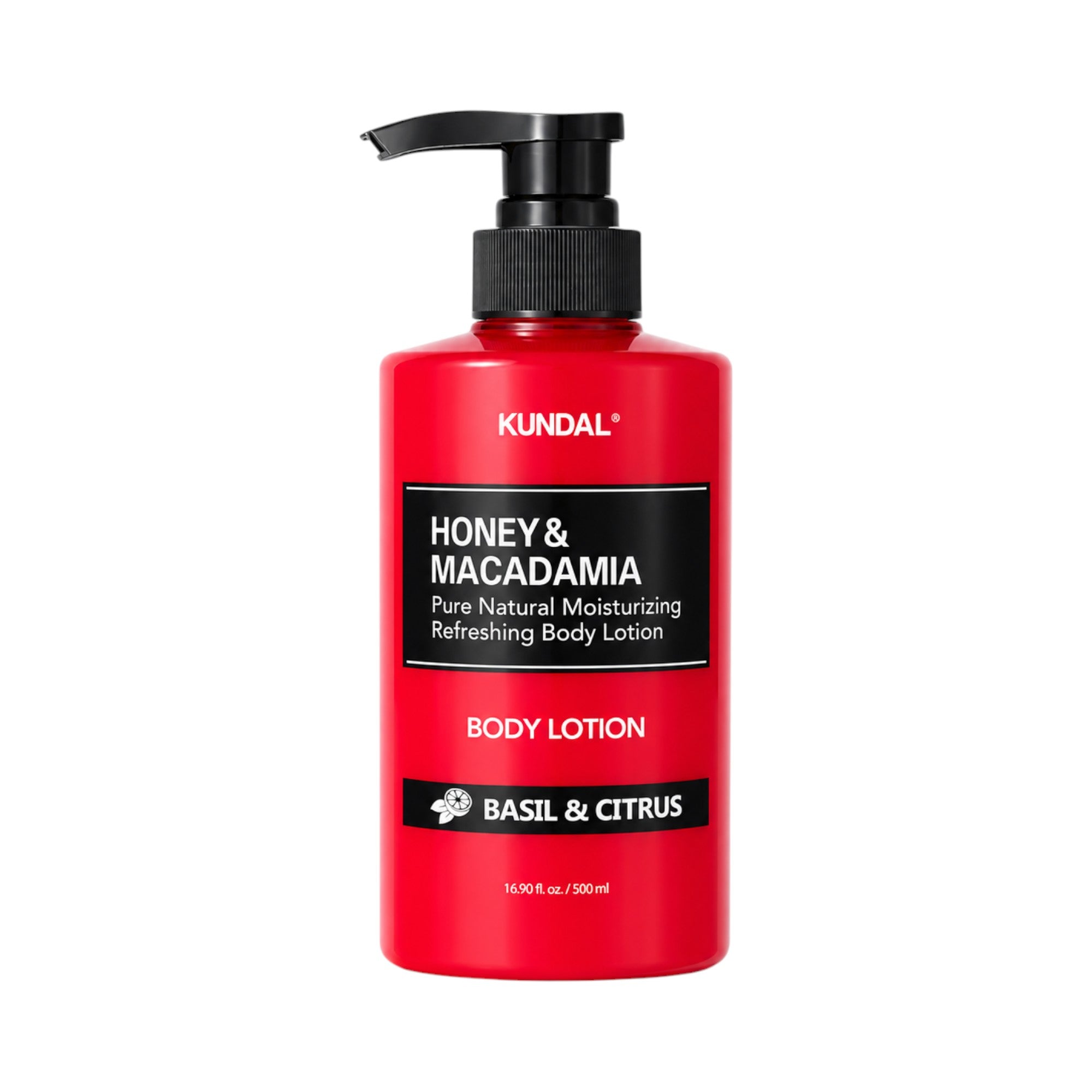 KUNDAL HONEY & MACADAMIA Nawilżający balsam do ciała Basil & Citrus 500 ml
