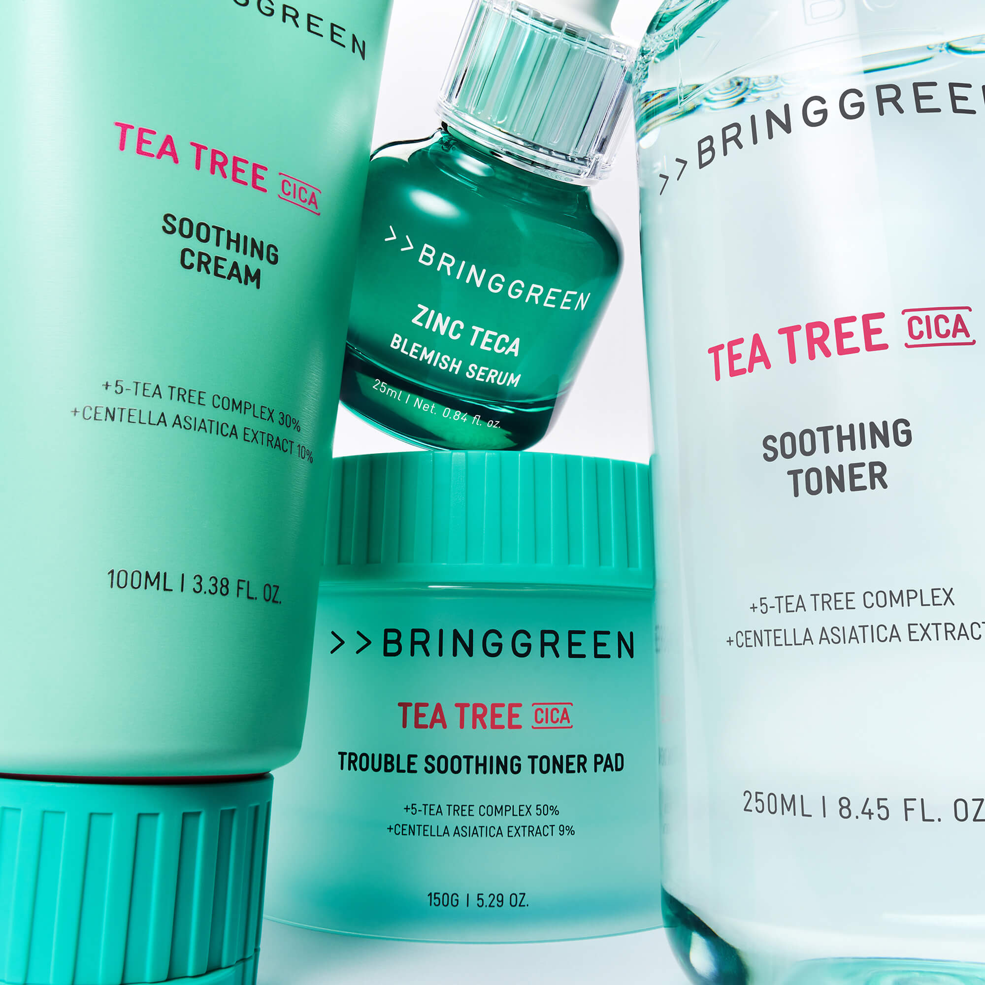 BRINGGREEN Tea Tree Cica Soothing Cream Plus – Kojący krem do twarzy z drzewem herbacianym i cica 100 ml #12