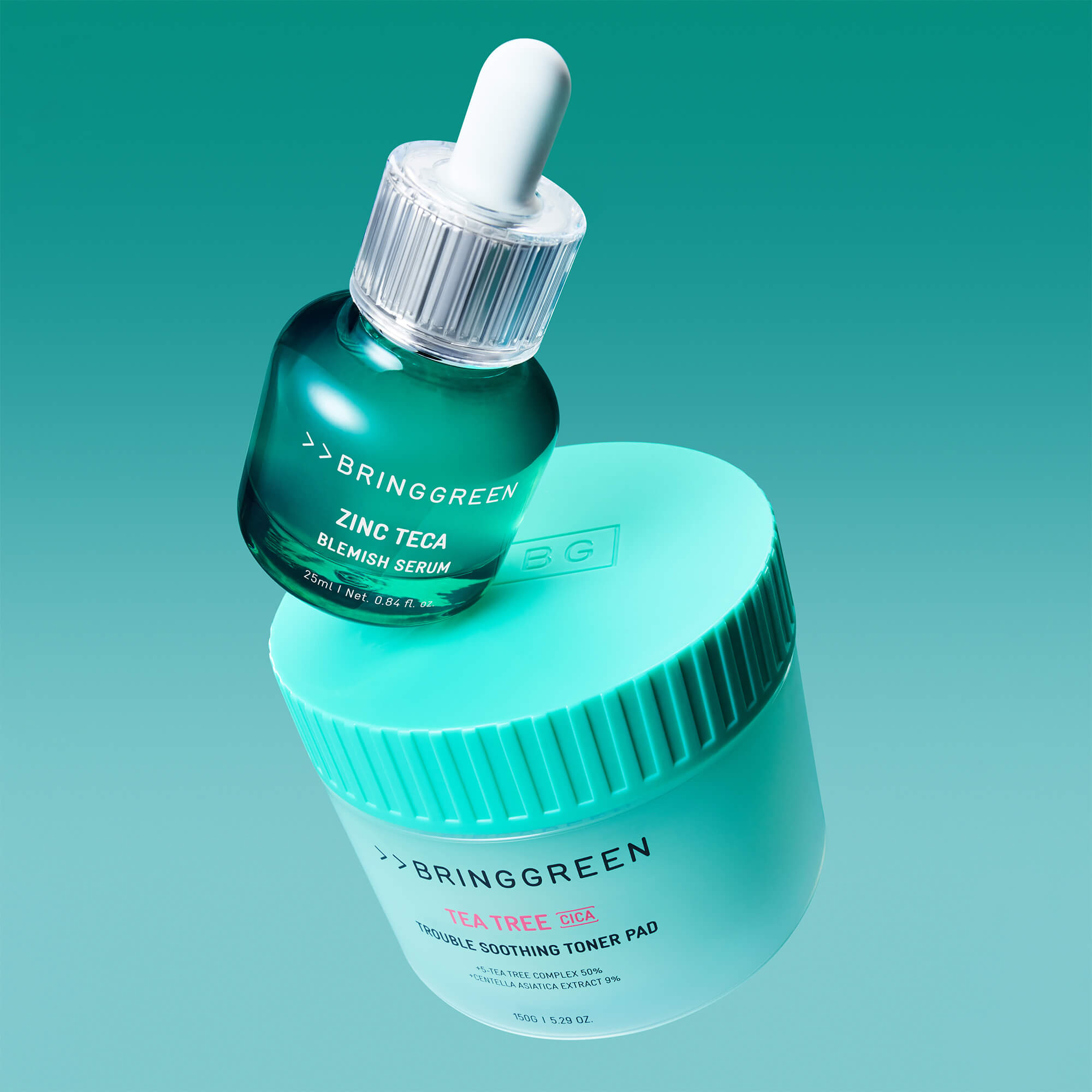 BRINGGREEN Tea Tree Cica Trouble Soothing Toner Pad – Kojące płatki tonizujące z drzewem herbacianym i cica, 90 szt. #12