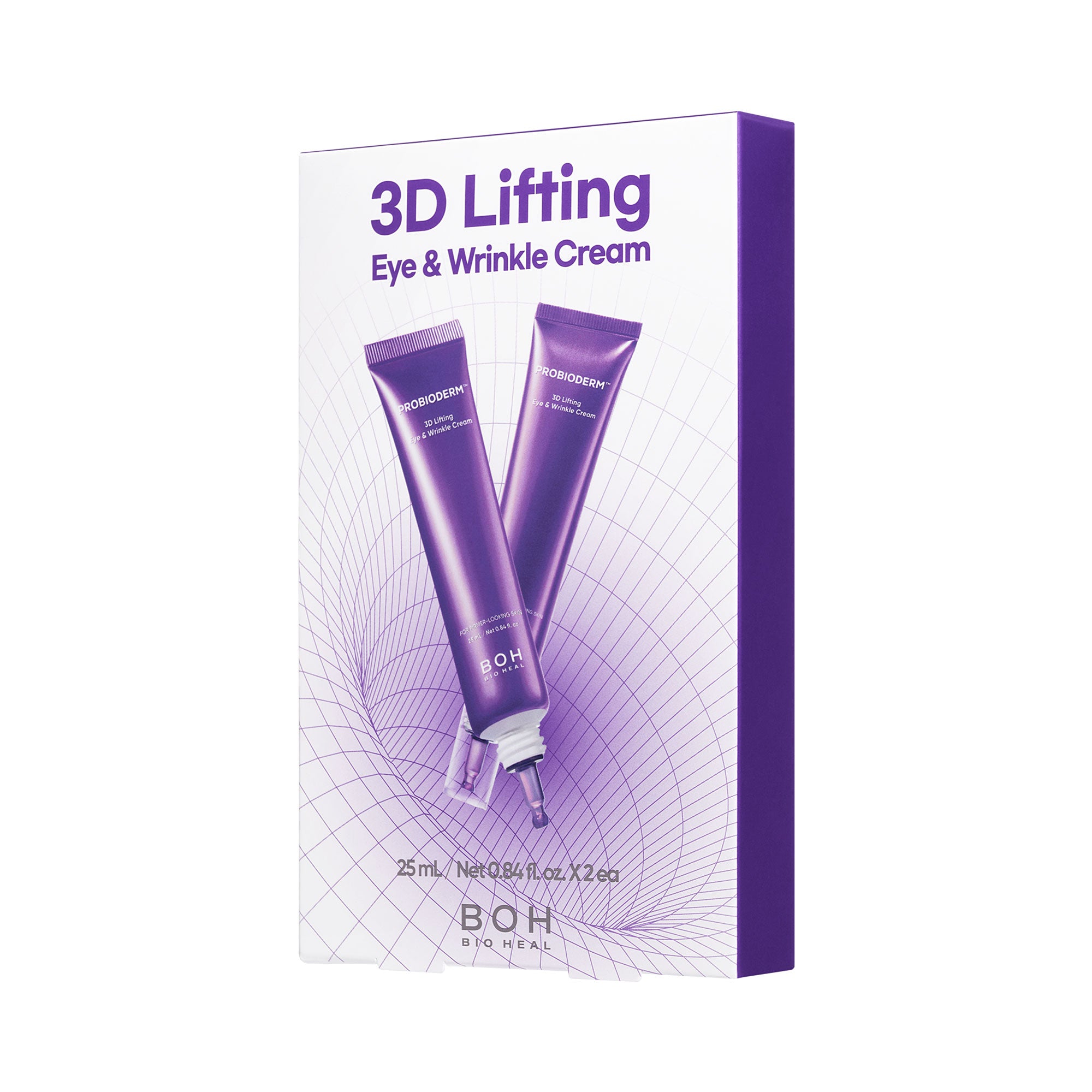 BOH BIO HEAL Probioderm™ 3D Lifting Eye & Wrinkle Cream – Zaawansowany krem pod oczy i na linie mimiczne (Double Pack) 2x25 ml #3