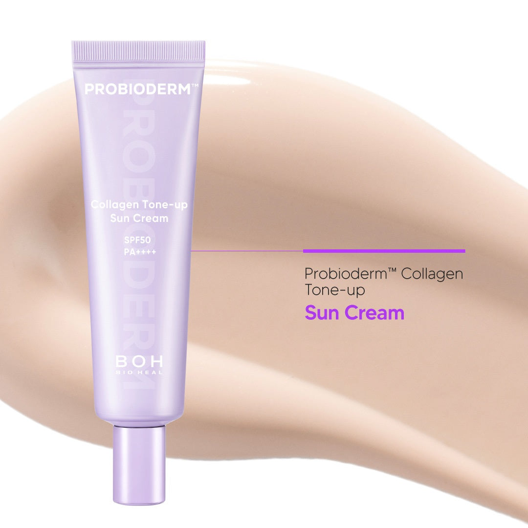 BIOHEAL BOH Probioderm™ Collagen Tone-Up Sun Cream SPF50 PA++++ – Rozświetlająco-tonujący krem przeciwsłoneczny 50 ml #5