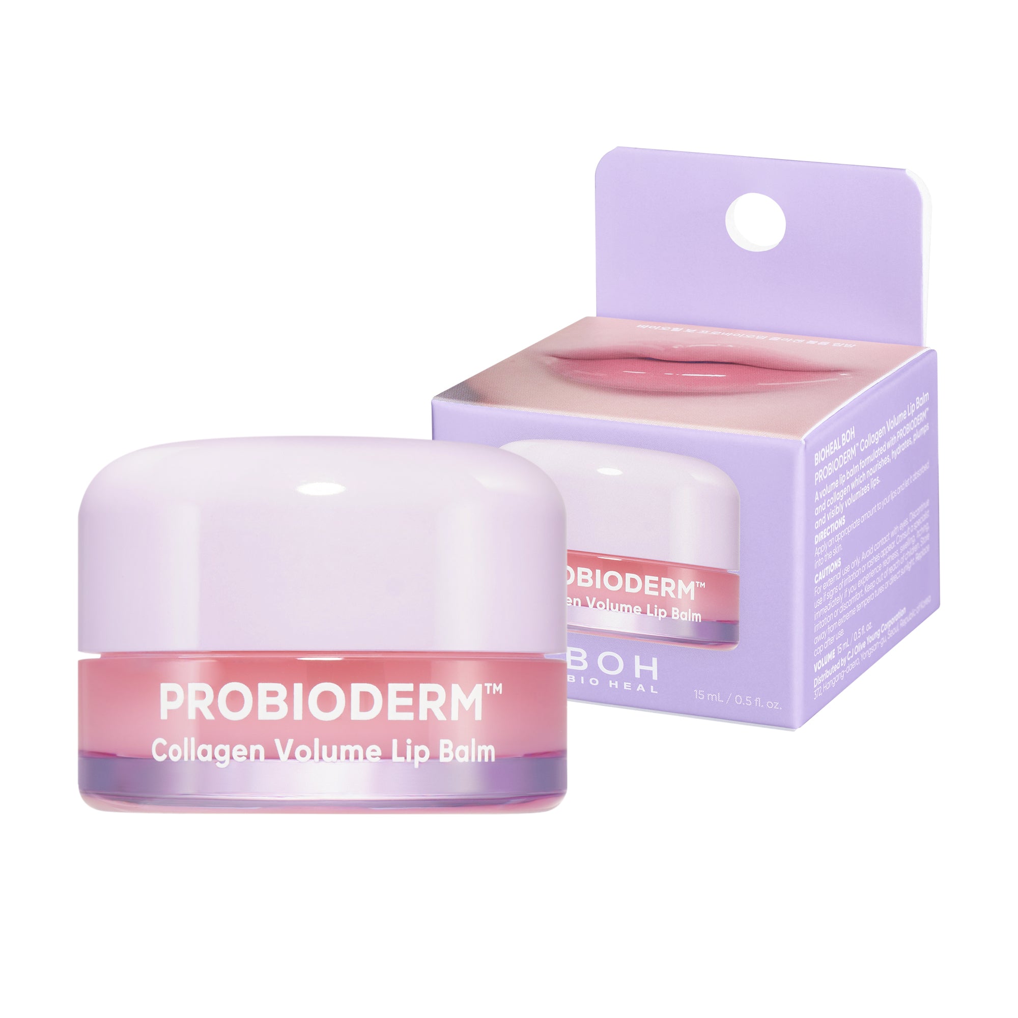 BOH BIO HEAL Probioderm™ Collagen Volume Lip Balm – Nawilżająco-ujędrniający balsam kolagenowy do ust 15 ml