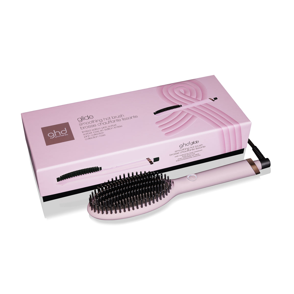 GHD GLIDE PINK Elektryczna szczotka wygładzająca do włosów + etui