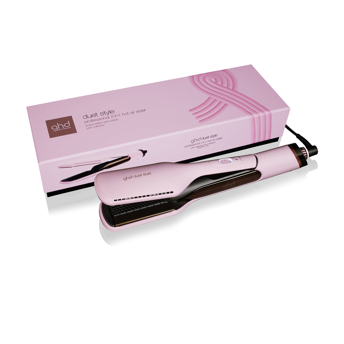 GHD DUET STYLE PINK Suszarko-prostownica 2w1 do włosów + etui