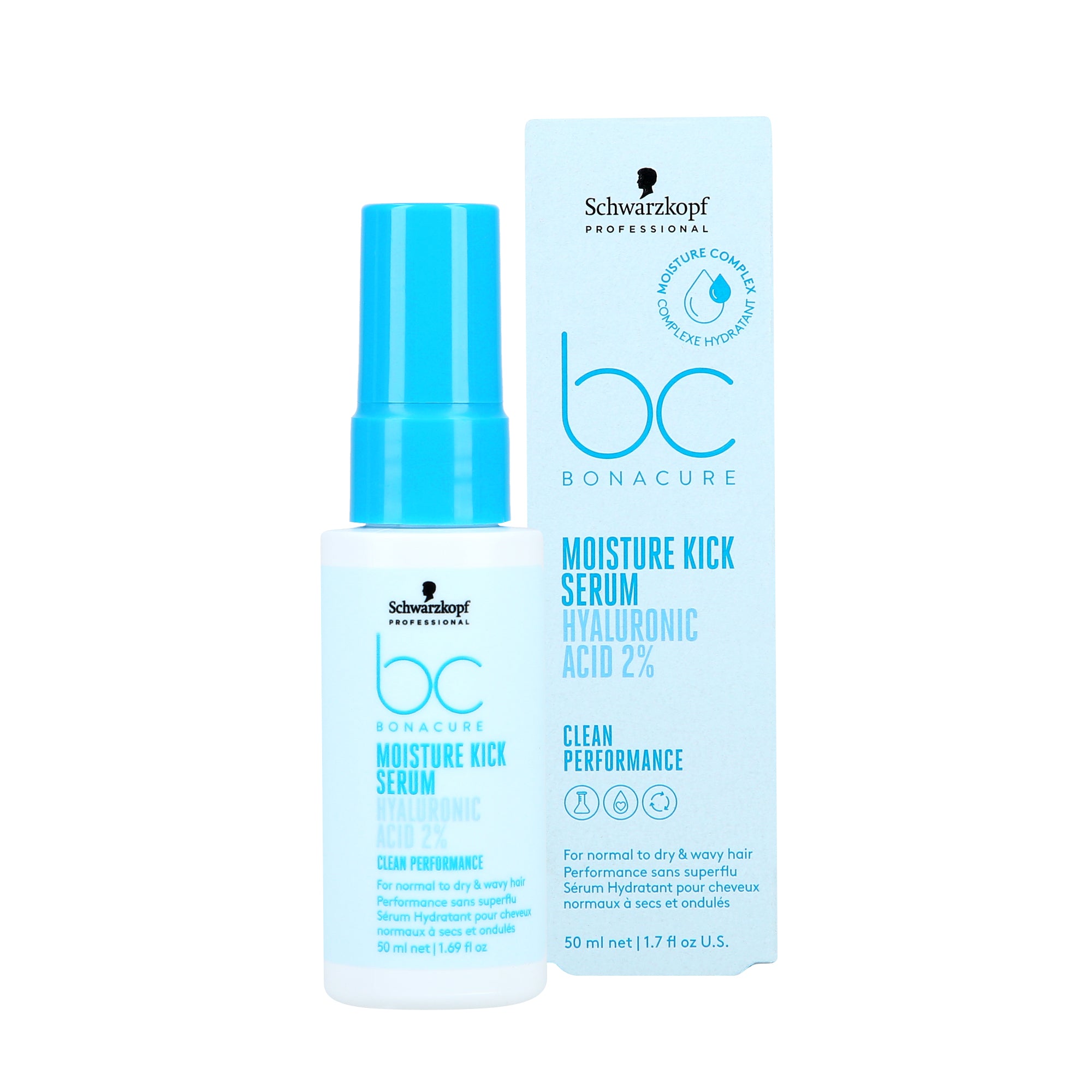 SCHWARZKOPF BONACURE MOISTURE KICK Hialuronowe serum 50 ml