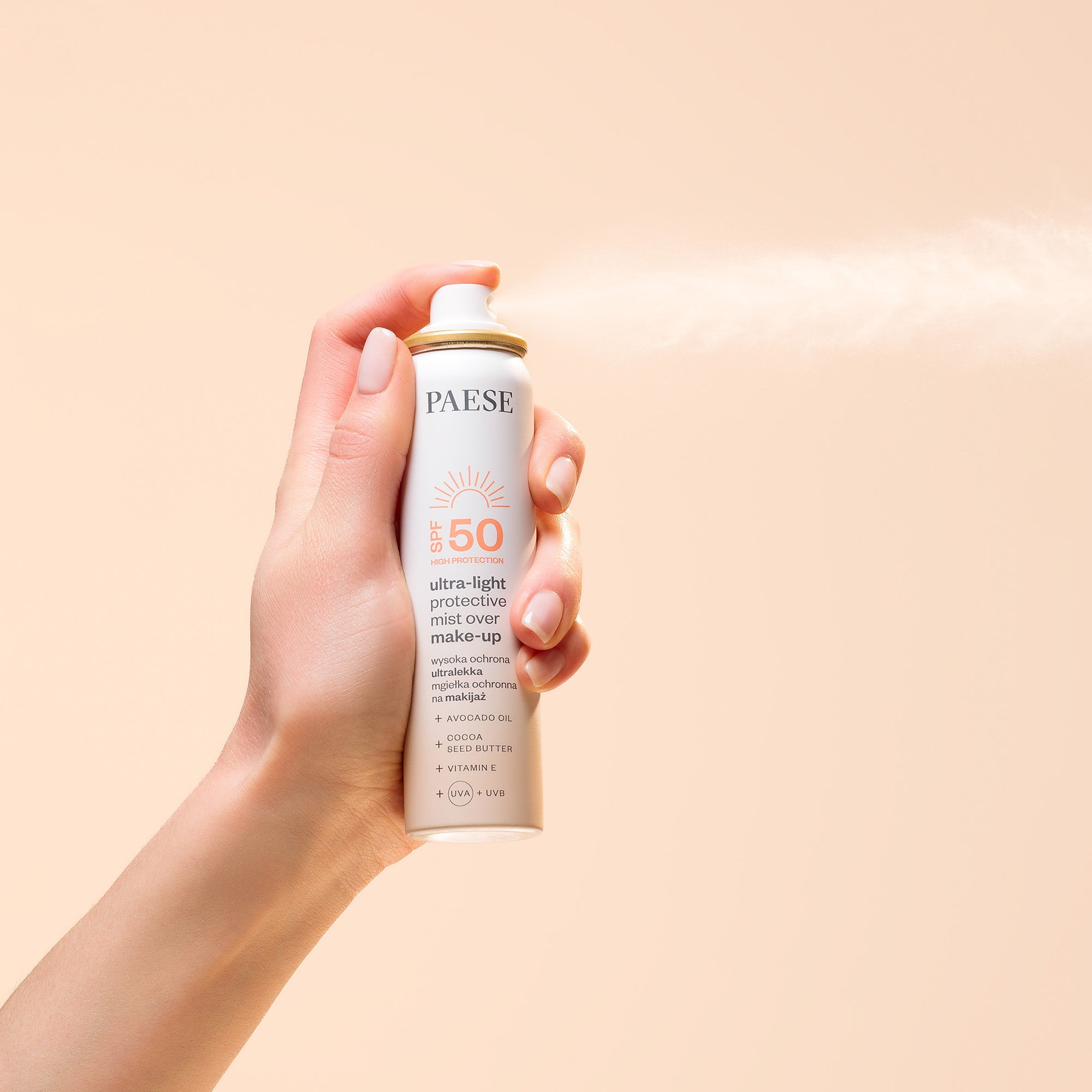 PAESE Ultralekka mgiełka ochronna na makijaż SPF50 75 ml #2