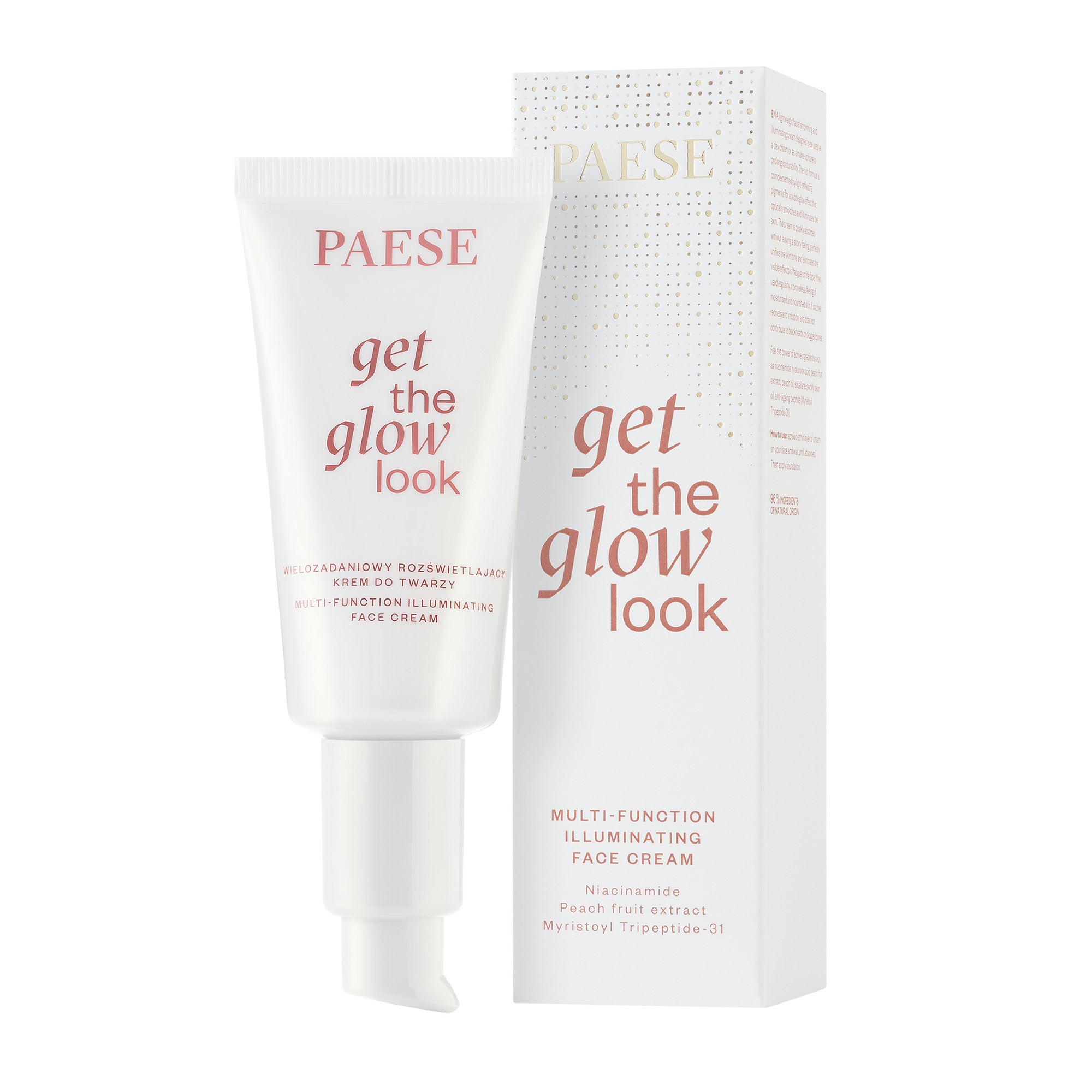 PAESE GET THE GLOW LOOK Wielozadaniowy rozświetlający krem do twarzy 30 ml