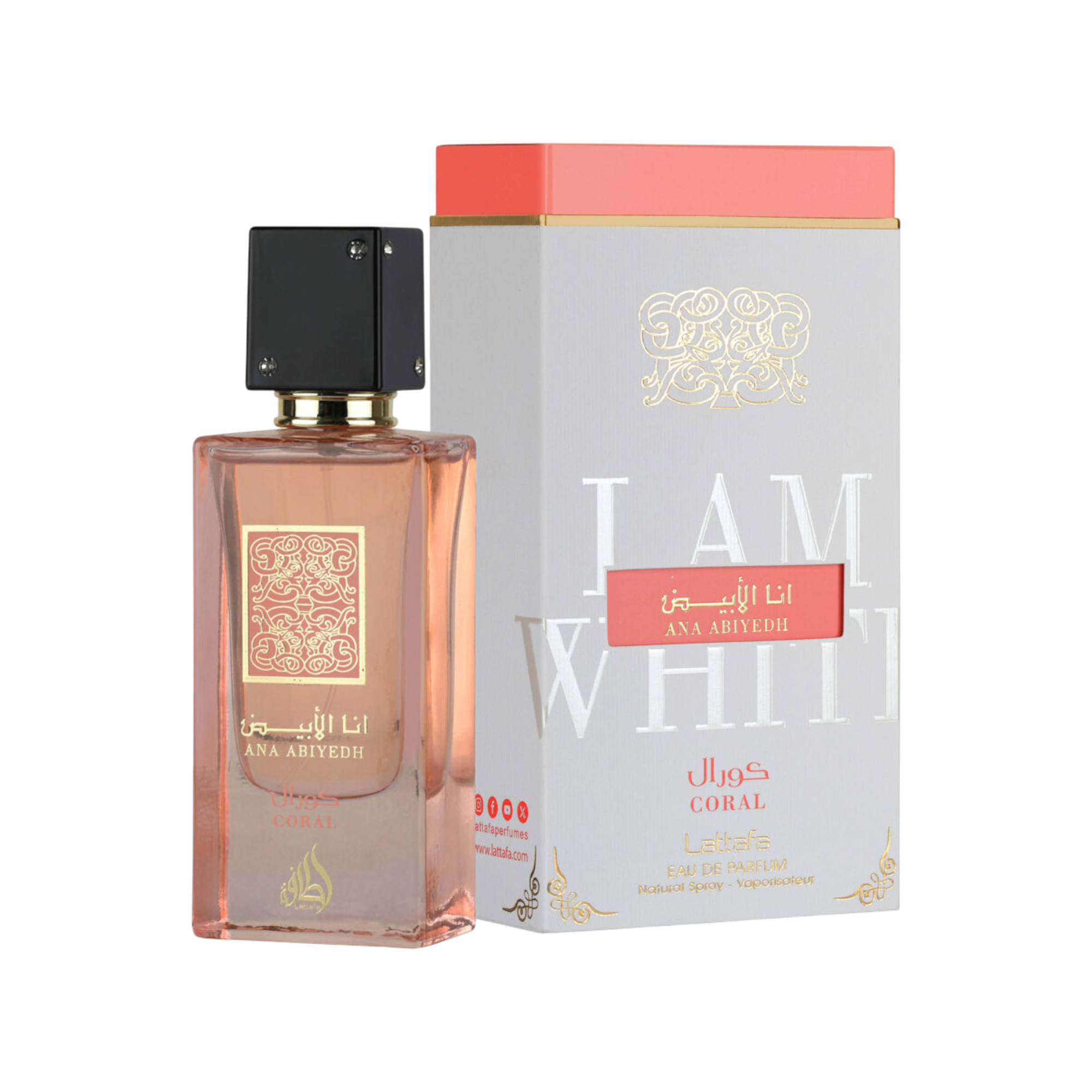 LATTAFA ANA ABIYEDH CORAL Woda perfumowana unisex 60 ml