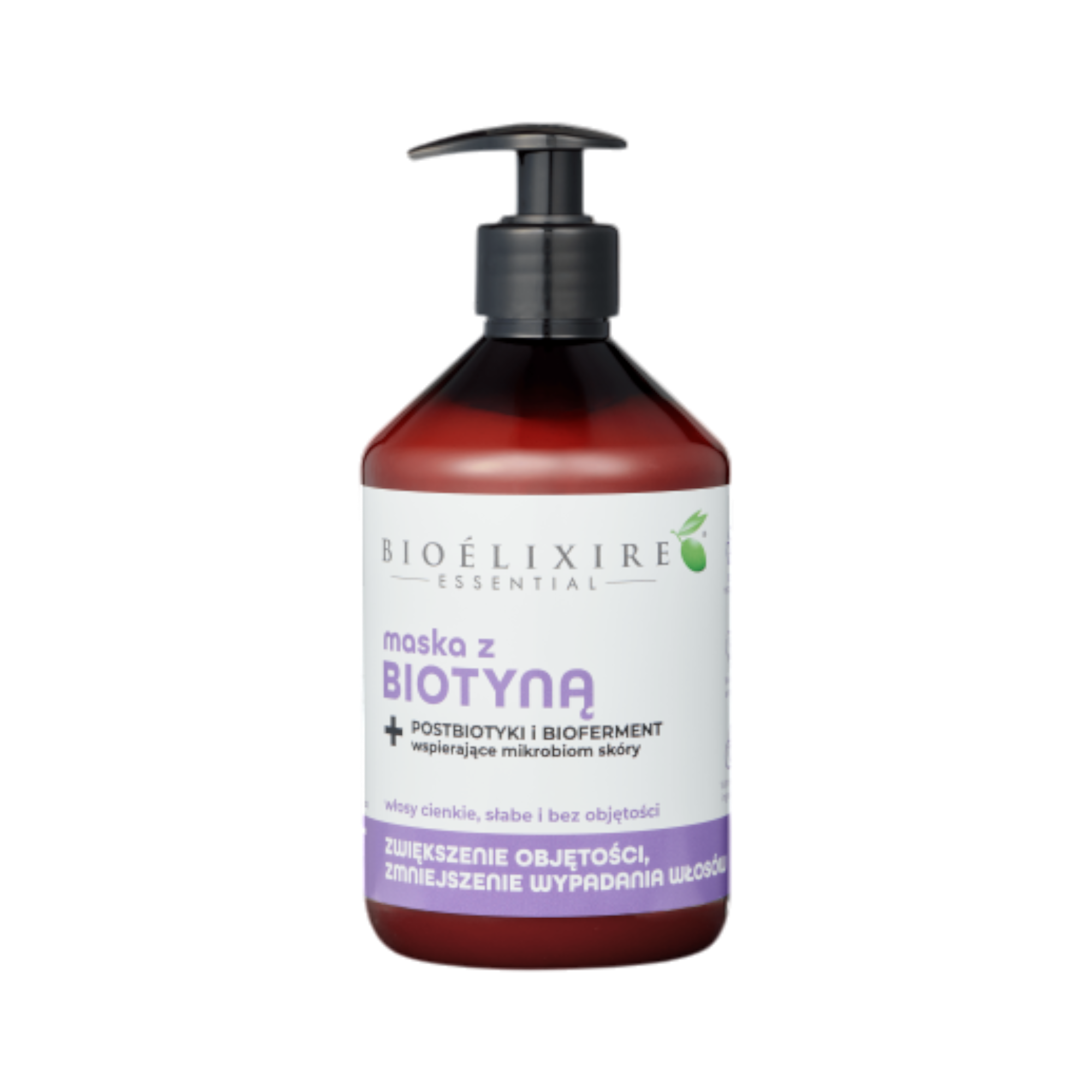 BIOELIXIRE ESSENTIAL Wzmacniająca maska do włosów z biotyną 500 ml