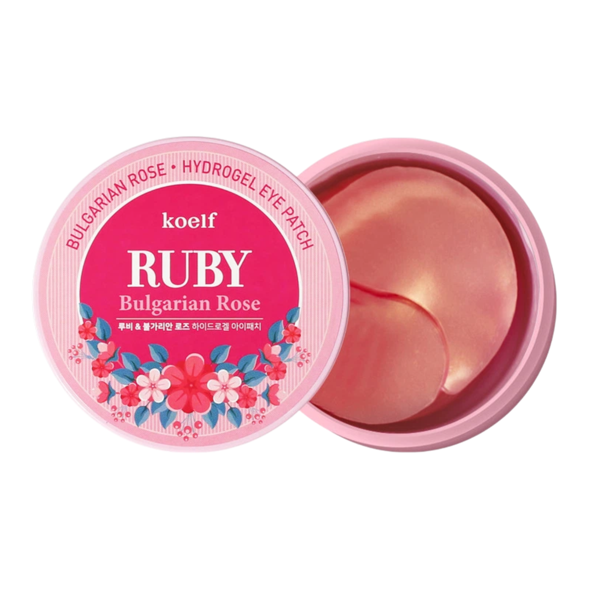 PETITFEE KOELF RUBY & BULGARIAN ROSE Płatki hydrożelowe 60 szt.