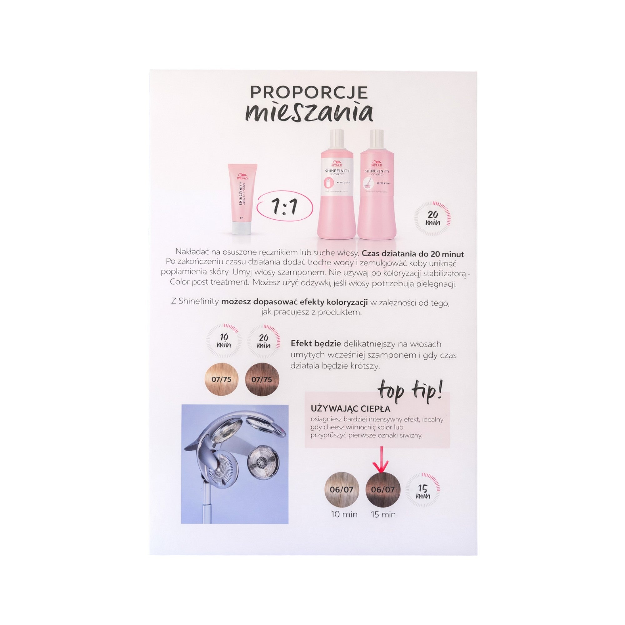WELLA SHINEFINITY ZERO LIFT GLAZE Paleta kolorów farb #5