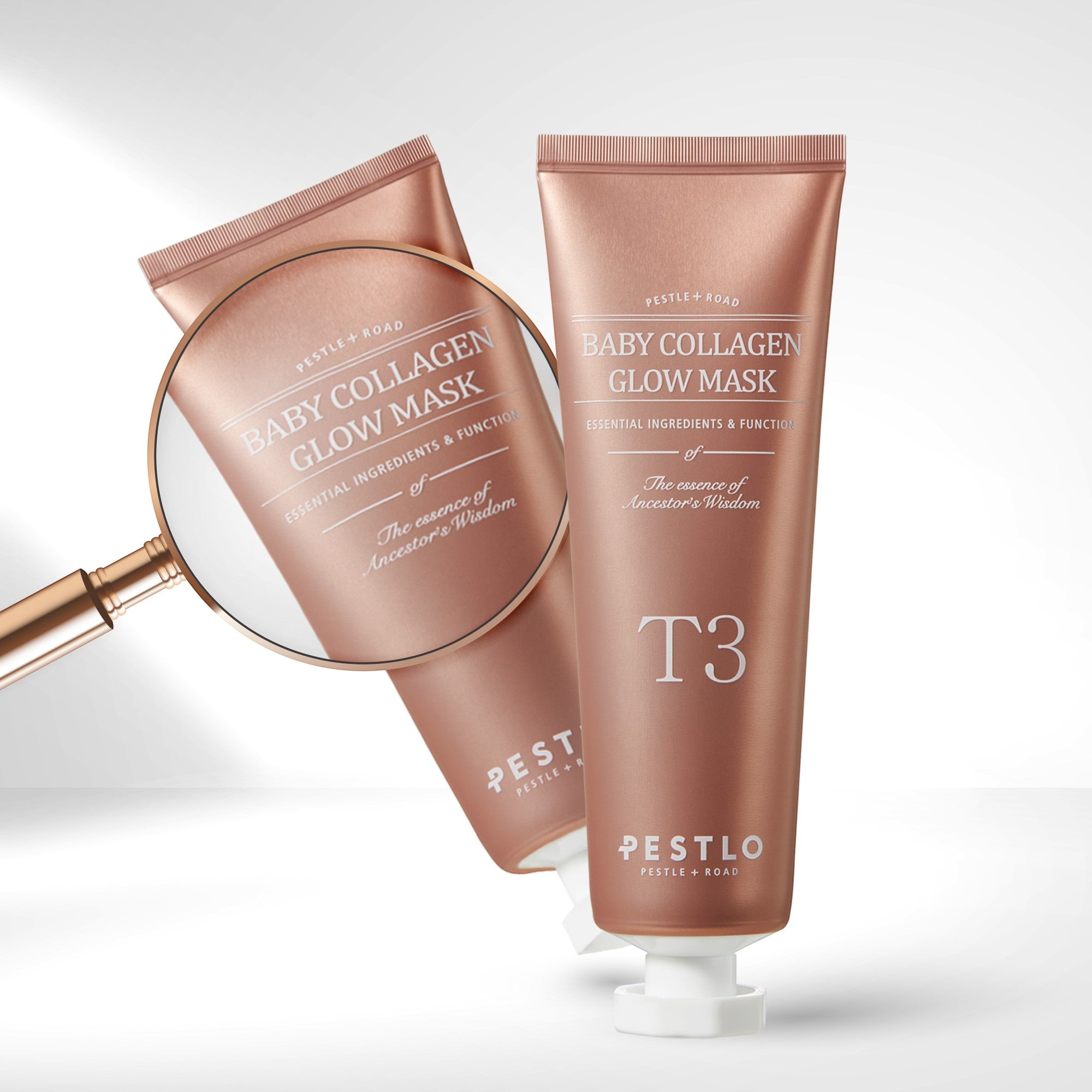 PESTLO T3 BABY COLLAGEN GLOW MASK Maska kolagenowa peel-off z efektem glow 70 ml #4