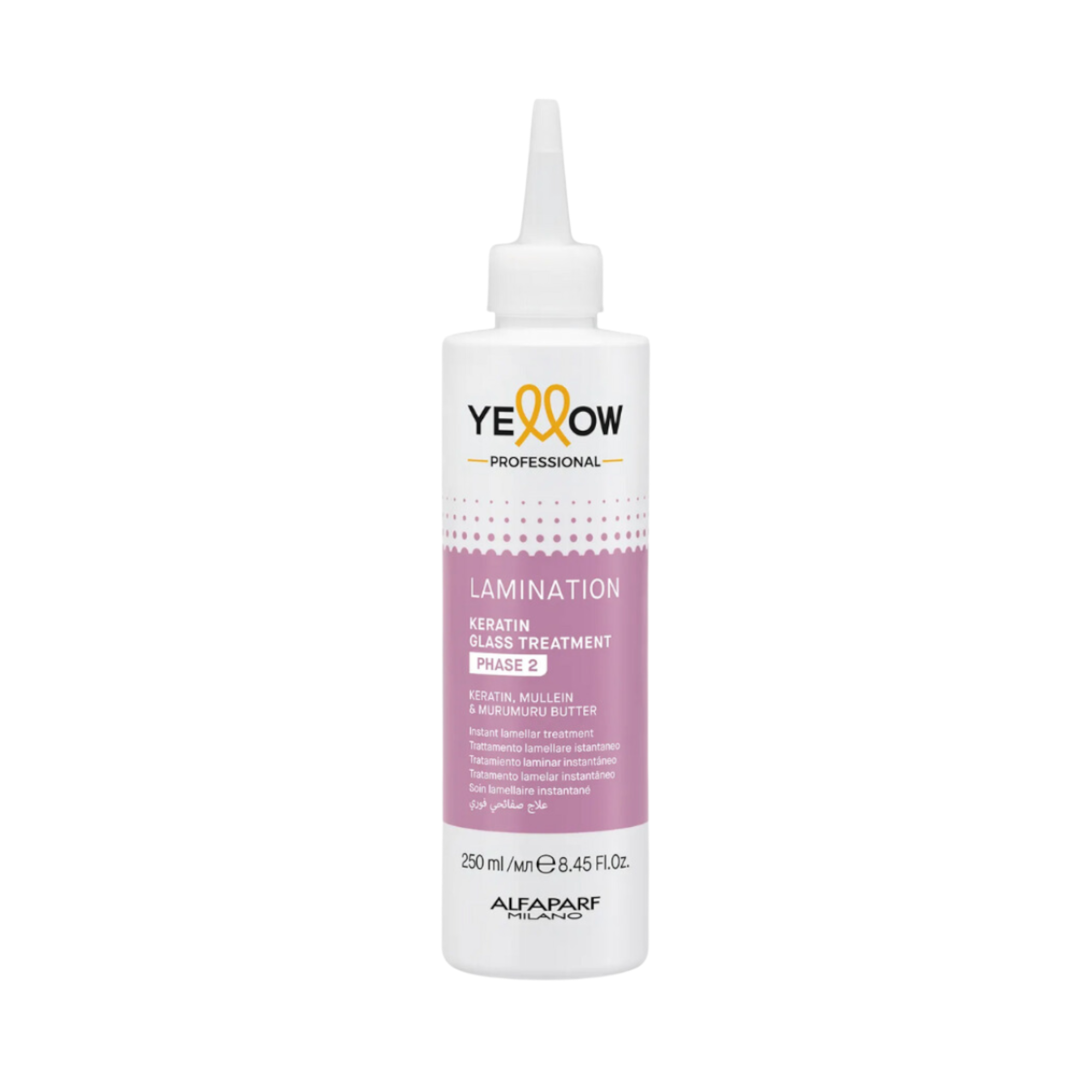 YELLOW PROFESSIONAL KERATIN GLASS PHASE 2 Aktywator laminacji włosów – Faza 2 250 ml