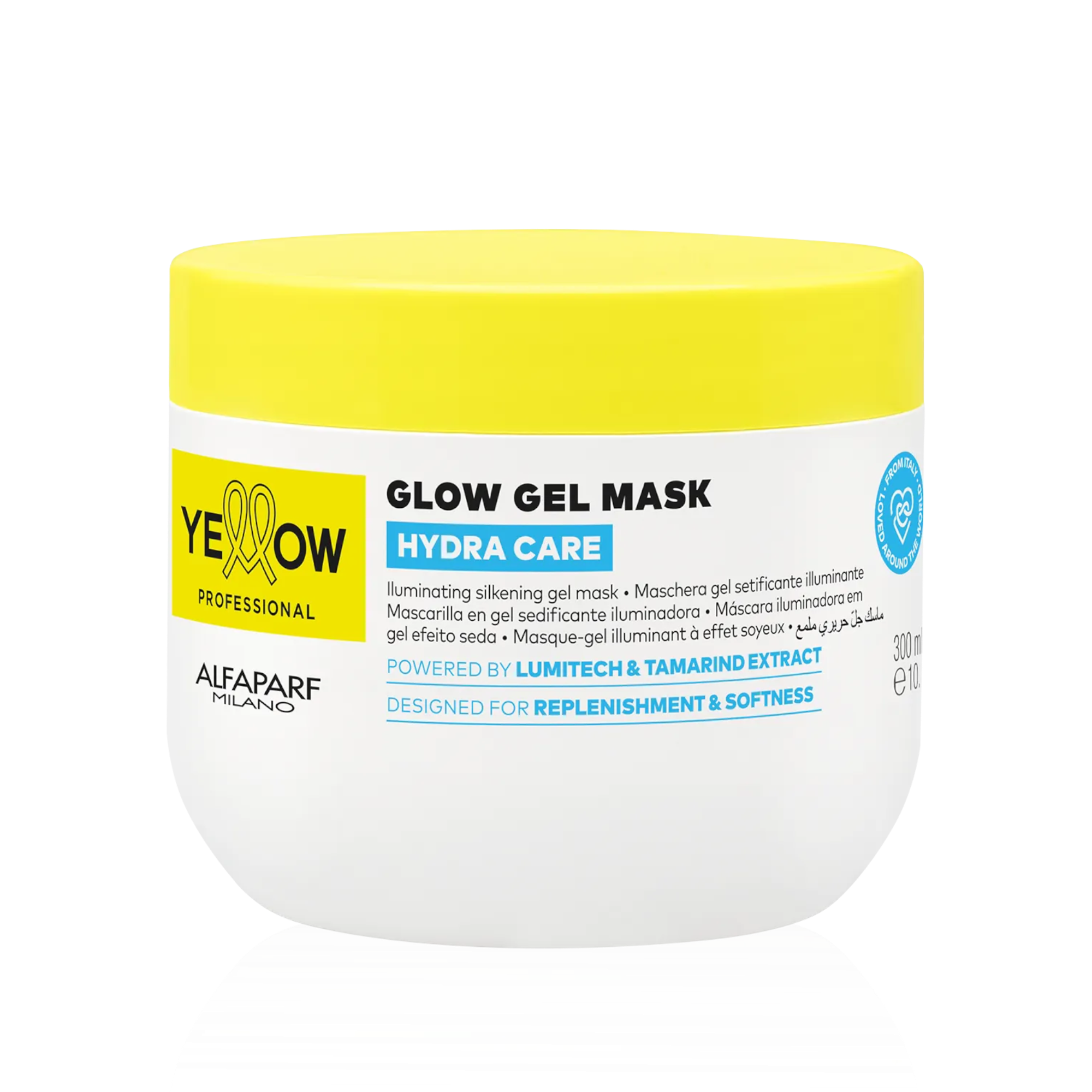YELLOW PROFESSIONAL GLOW HYDRA CARE Intensywnie nawilżająca maska do włosów 300 ml