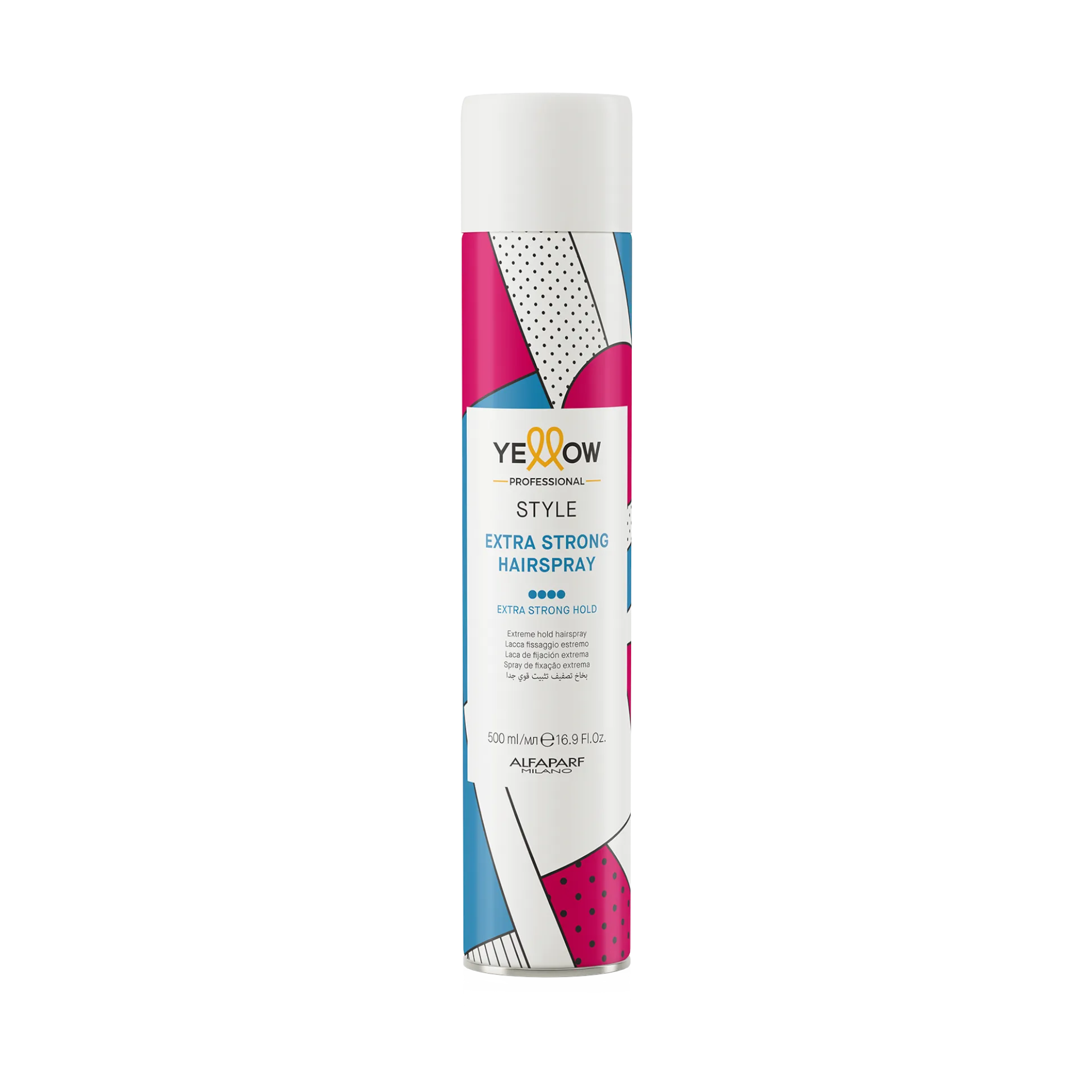 YELLOW PROFESSIONAL STYLE EXTRA STRONG HAIRSPRAY Lakier do włosów z ekstremalnie możnym utrwaleniem 500 ml