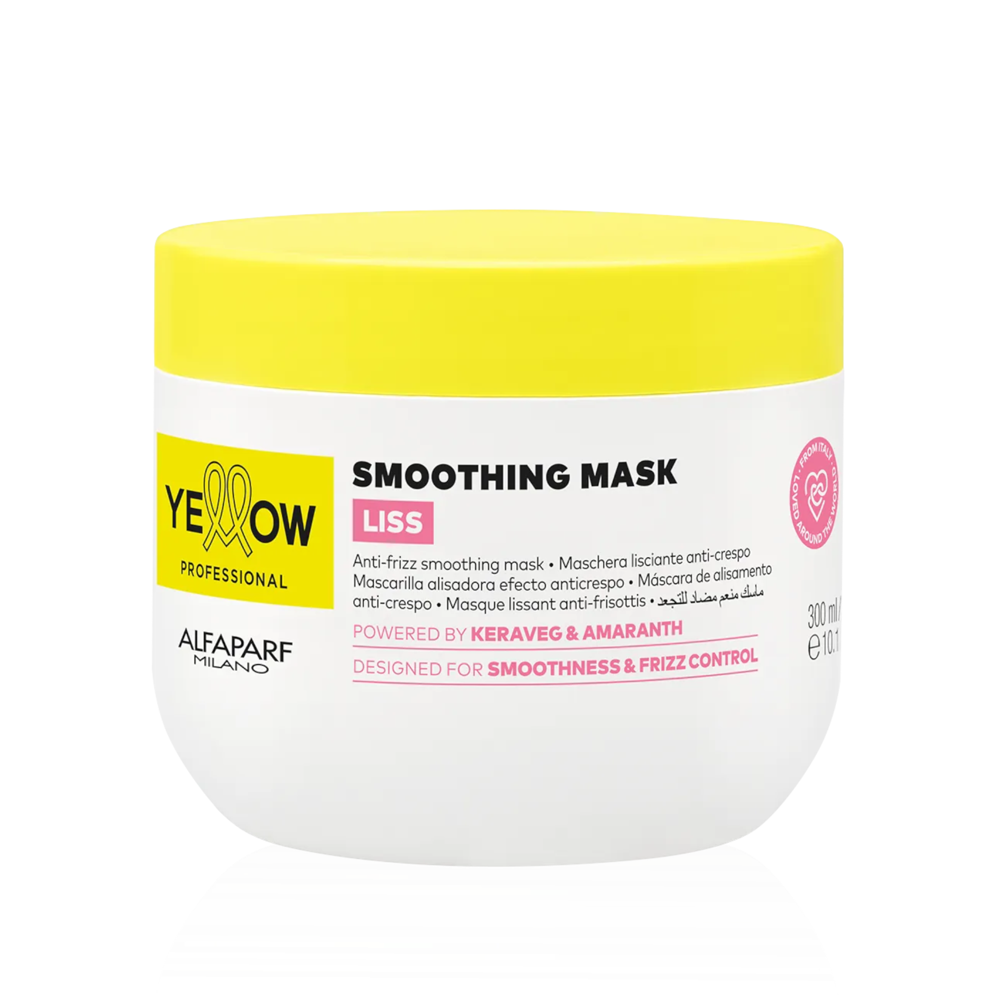 YELLOW PROFESSIONAL LISS SMOOTHING MASK Wygładzająca maska przeciw puszeniu do niesfornych włosów 300 ml
