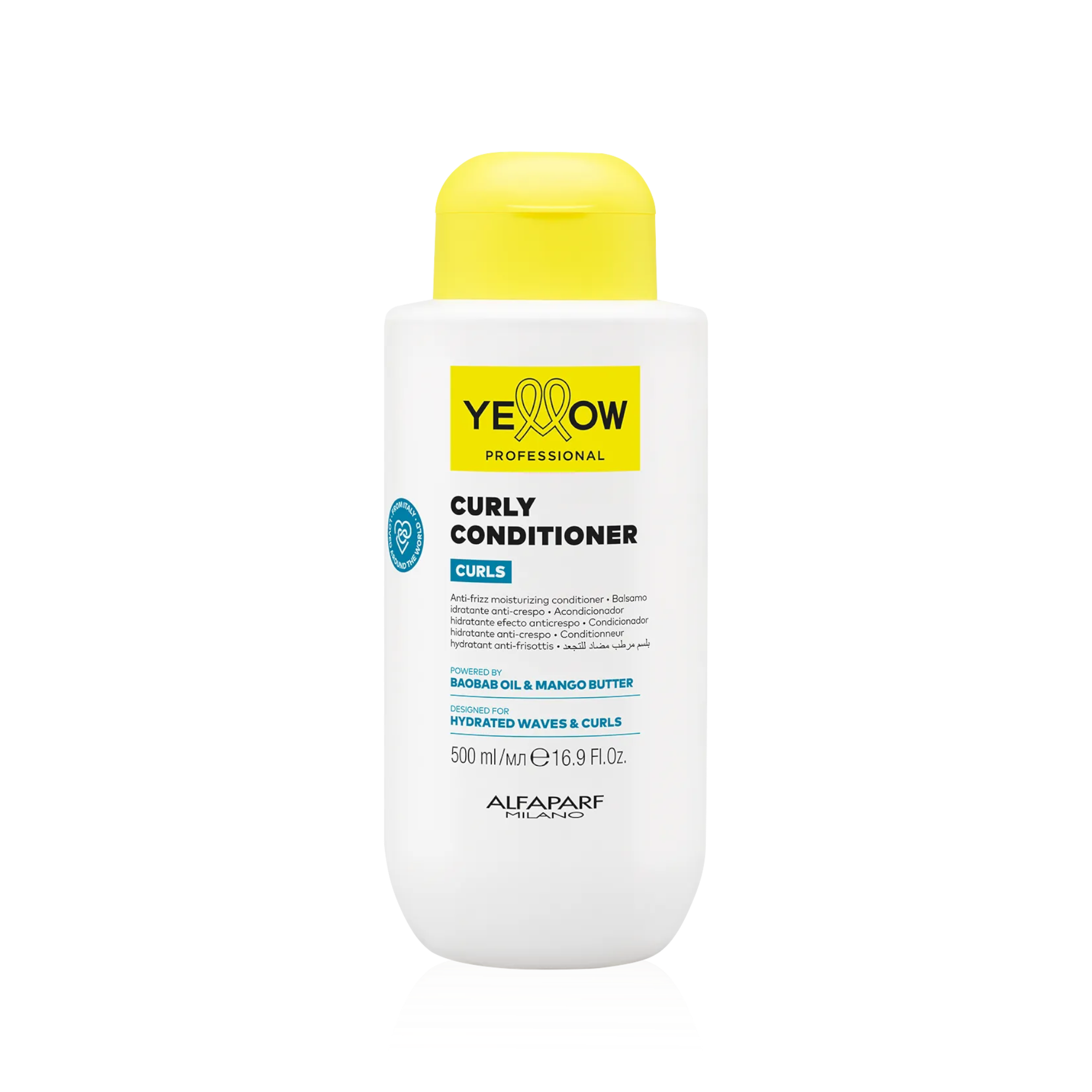 YELLOW PROFESSIONAL CURLY CURLS Intensywnie nawilżająca odżywka do włosów kręconych 500 ml