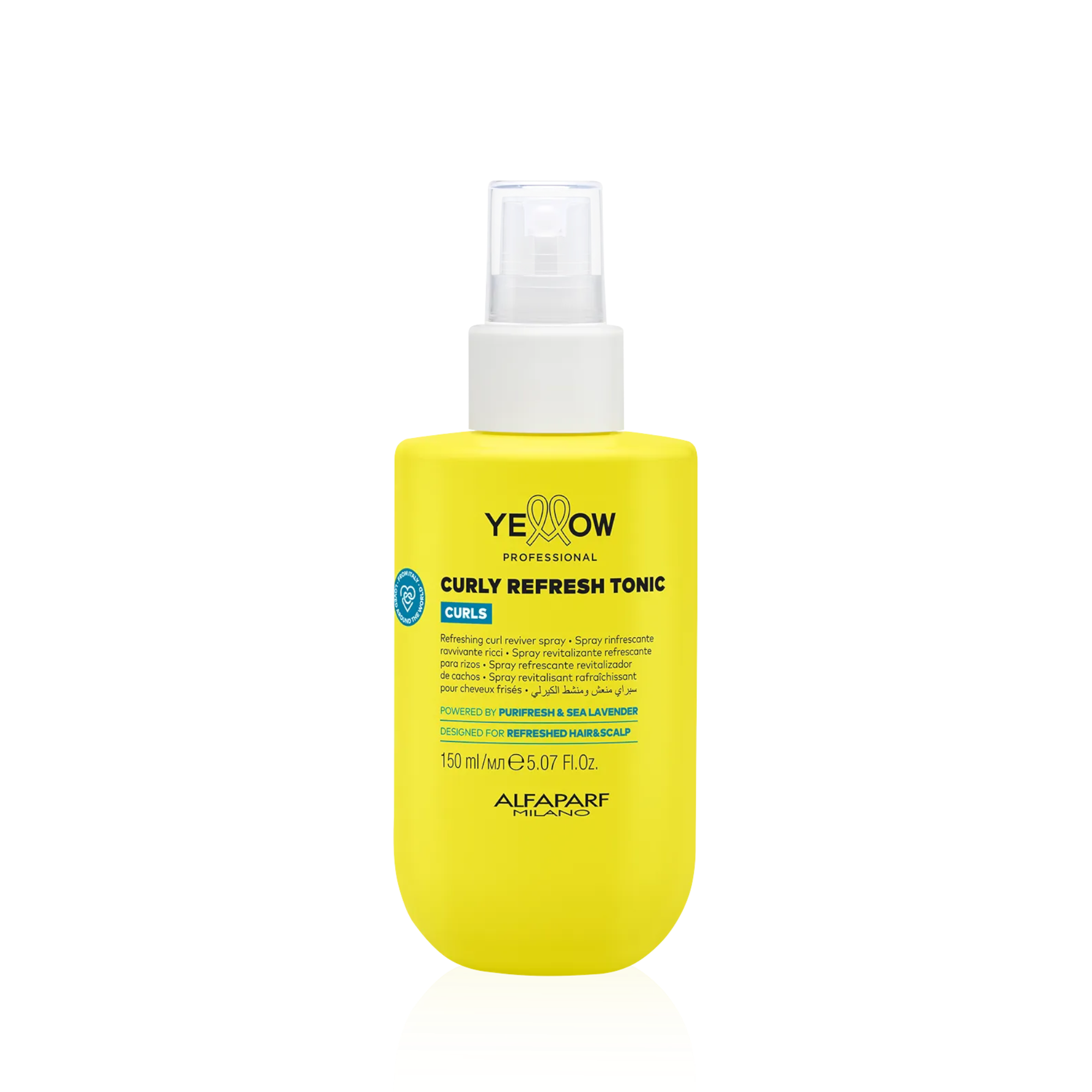 YELLOW PROFESSIONAL CURLY REFRESH TONIC CURLS Tonik do reaktywacji lokow i fal 150 ml