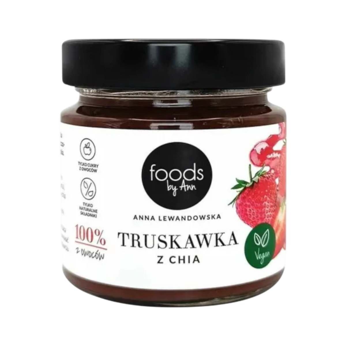 LEVANN FOODS BY ANN Dżem truskawka z chia 200 g
