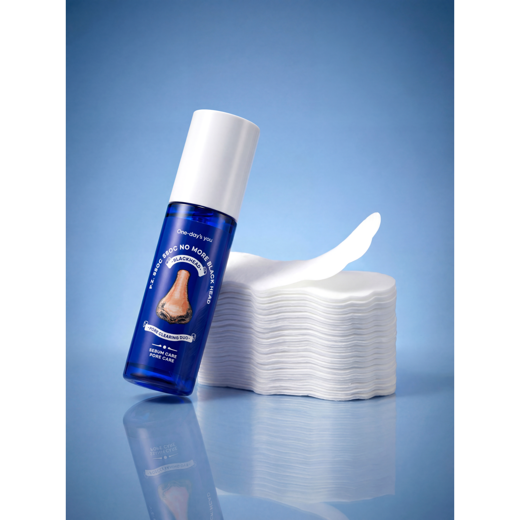 ONE-DAY’S YOU NO MORE BLACKHEAD Zestaw do pielęgnacji skóry skłonnej do zaskórników 100 ml + 15 szt. #2
