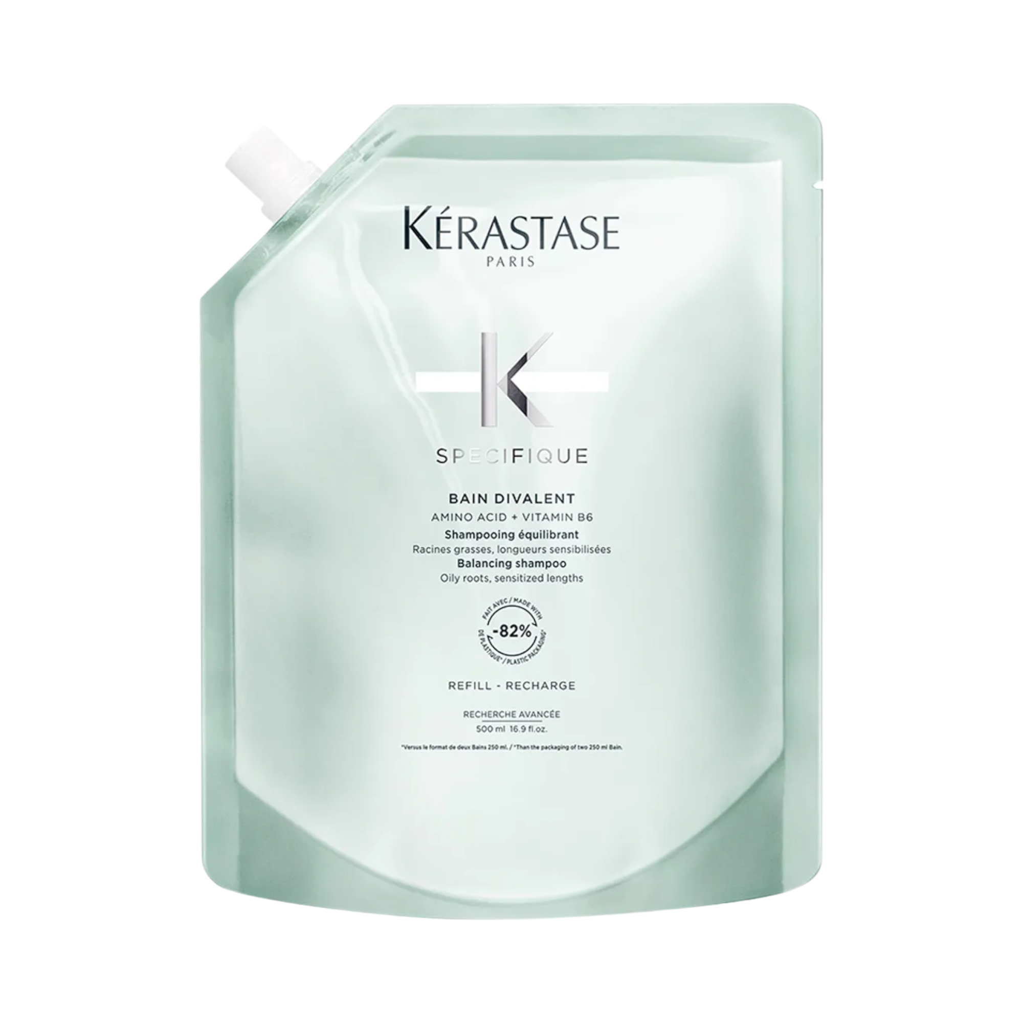 KÉRASTASE SPECIFIQUE BAIN DIVALENT REFILL Kojący szampon do włosów mieszanych 500 ml