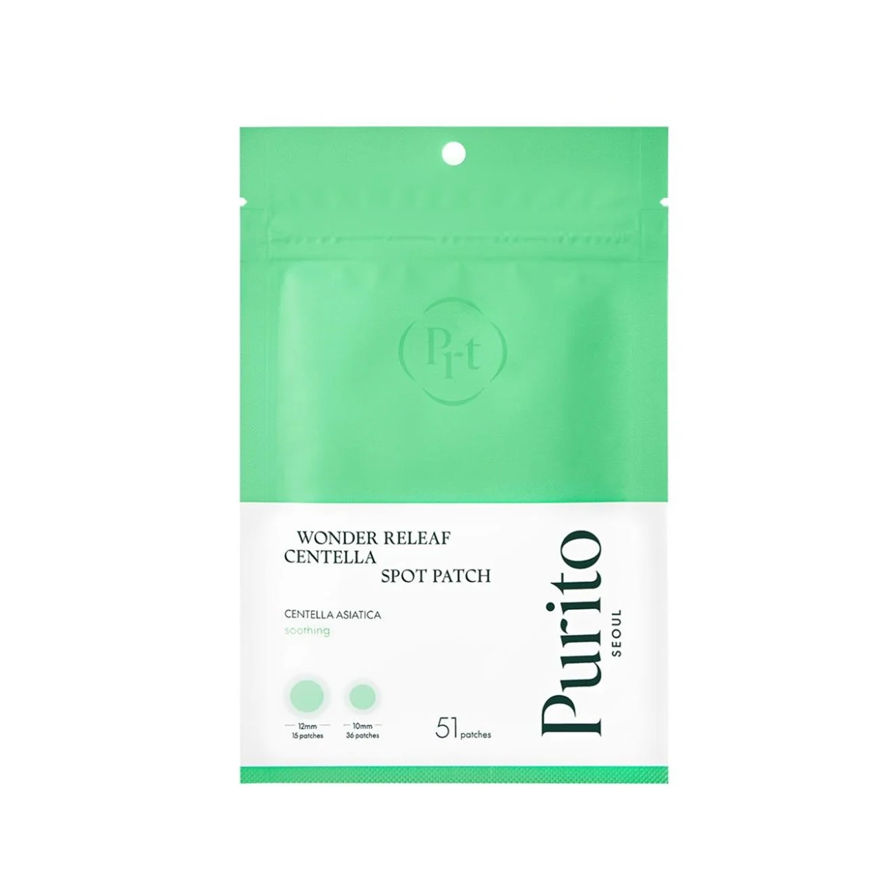 PURITO SEOUL WONDER RELEAF CENTELLA SPOT PATCH Plastry na niedoskonałości 51 szt.