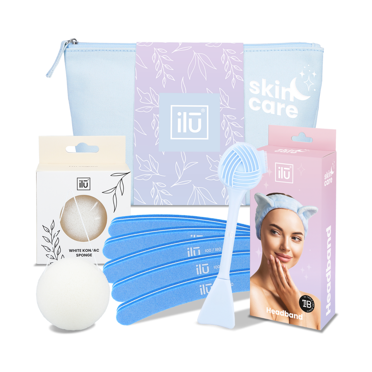 ilū BLUE HARMONY Zestaw akcesoriów – domowy rytuał beauty w jednym zestawie