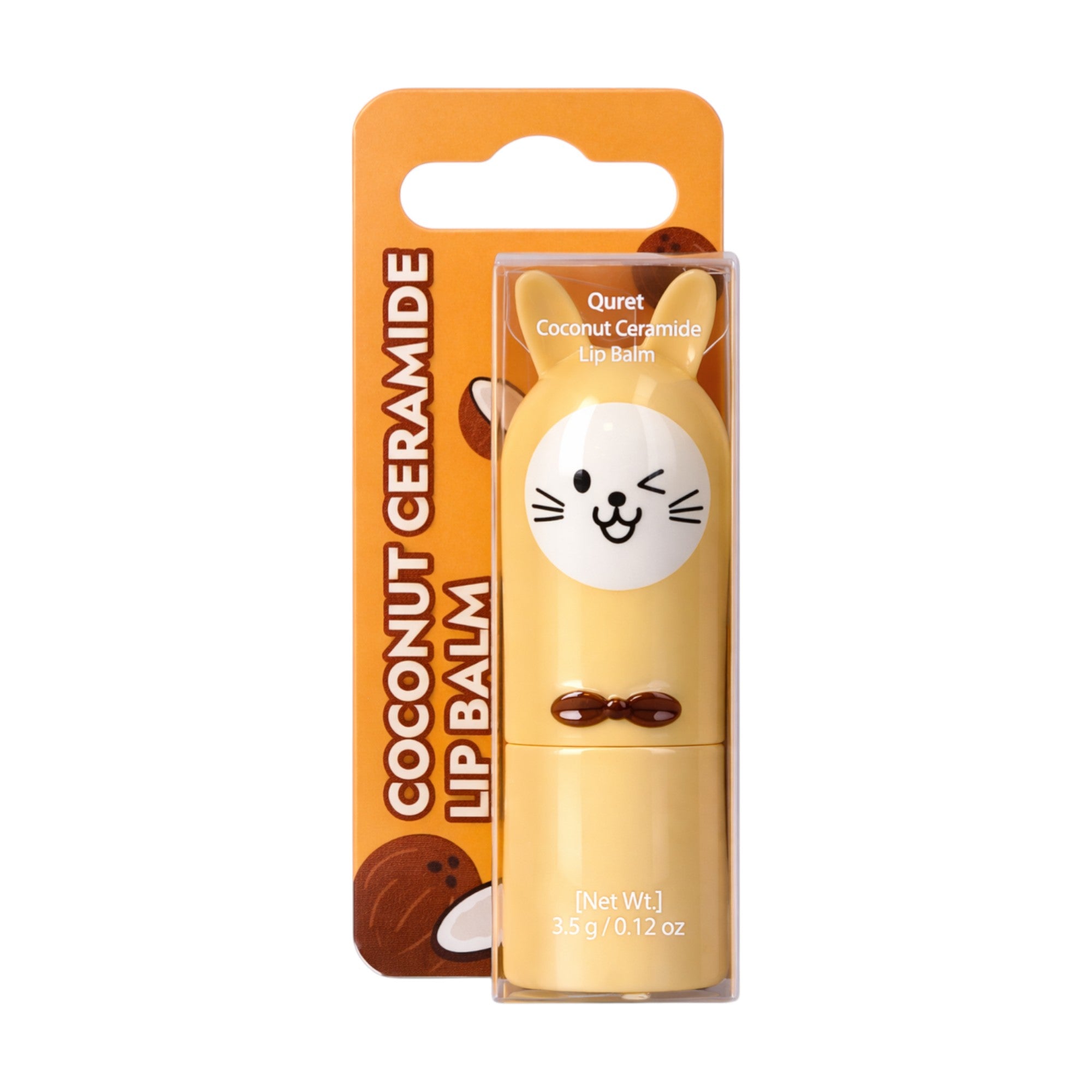 QURET Ochronny balsam do ust z ceramidami, Kokos 3,5 g