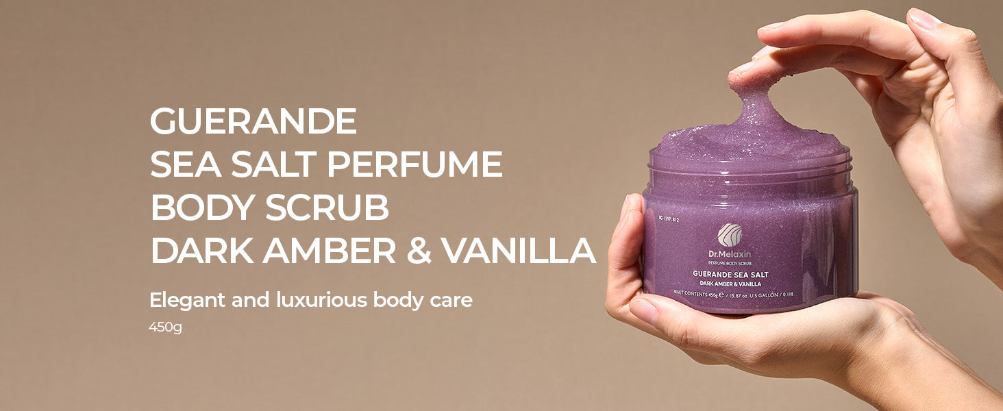 DR.MELAXIN PERFUME BODY SCRUB Perfumowany peeling solny do ciała Dark Amber&Vanilla 450 g #5