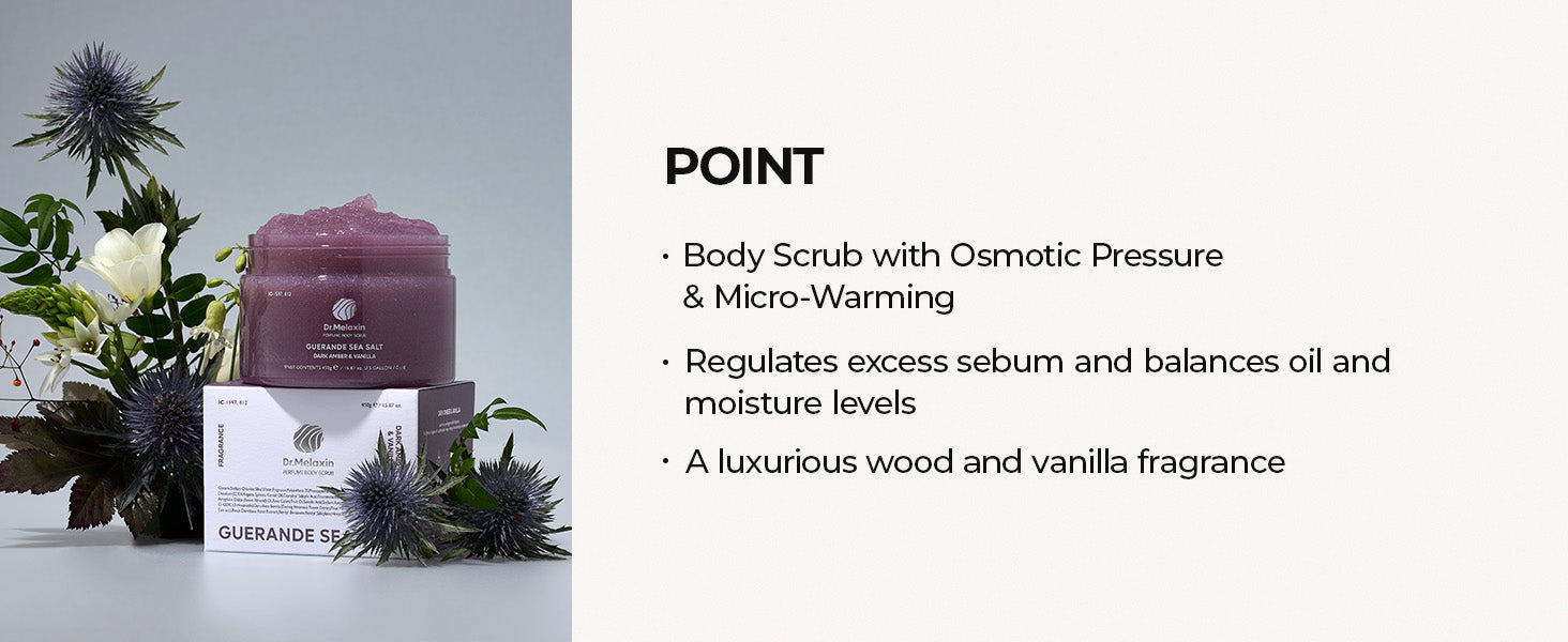 DR.MELAXIN PERFUME BODY SCRUB Perfumowany peeling solny do ciała Dark Amber&Vanilla 450 g #8