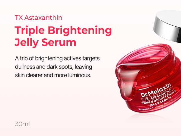 DR.MELAXIN TX-ASTAXANTHIN TRIPLE BRIGHTENING JELLY SERUM Rozjaśniające serum na przebarwienia 30 ml #6